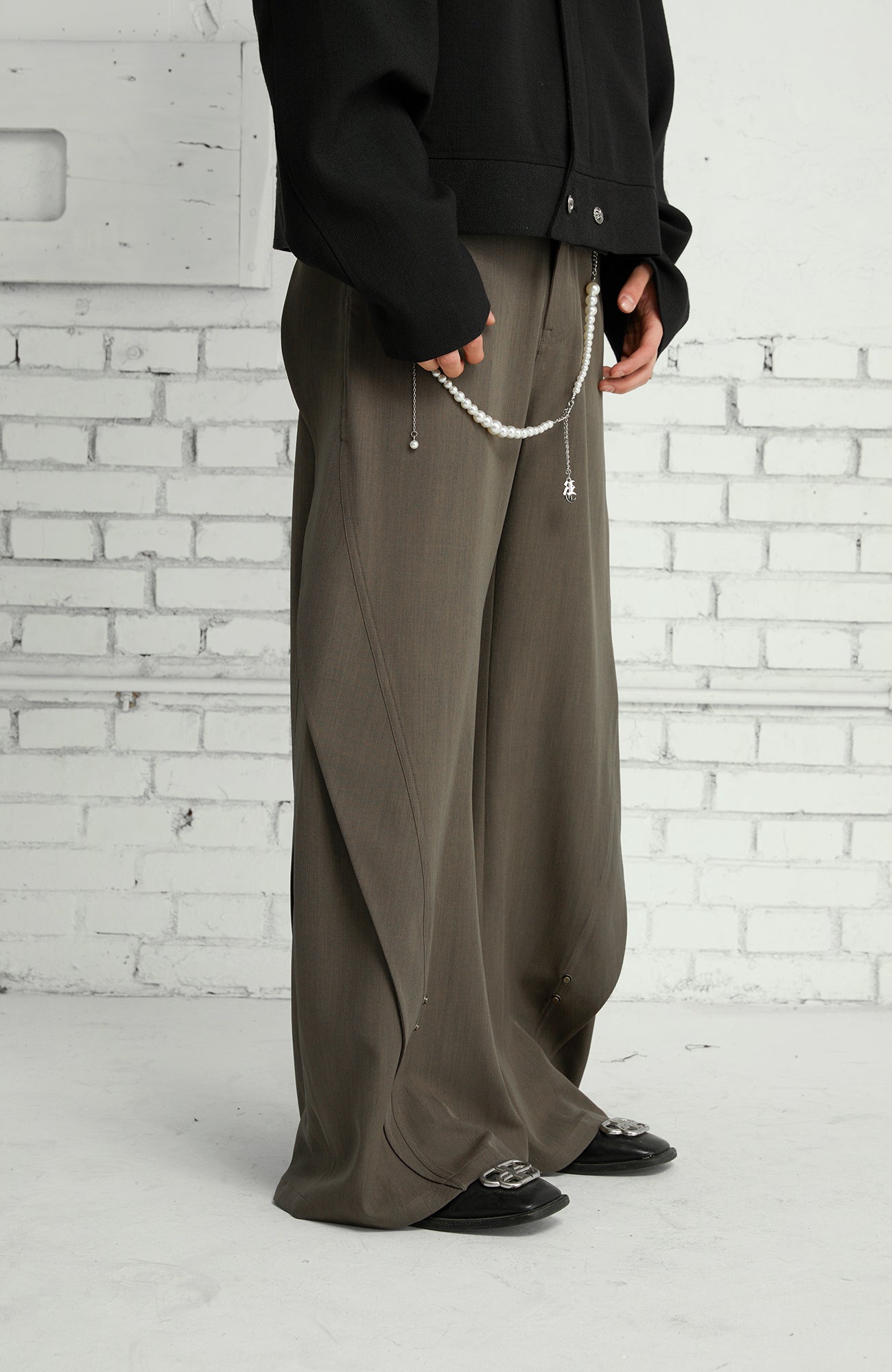 PASET Curved Seam Draped Trousers