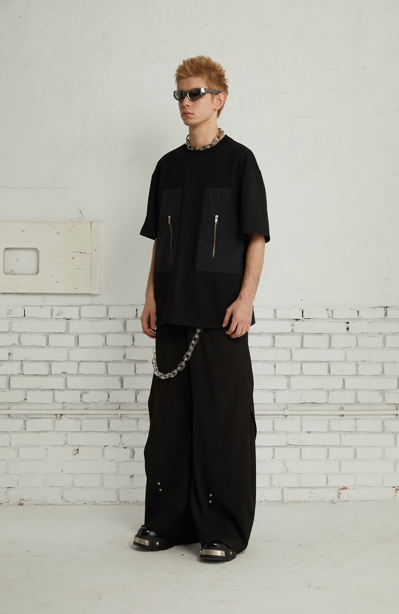 PASET Curved Seam Draped Trousers