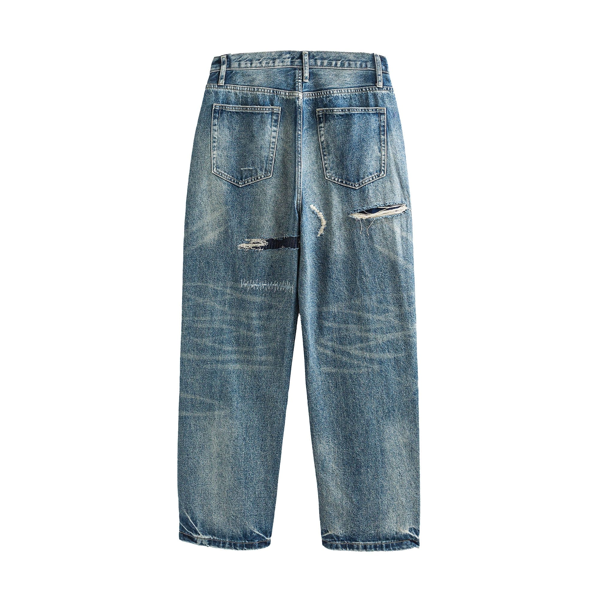 ME DA IGUAL Distressed Ripped Whisker Washed Jeans, premium urban and streetwear designers apparel on PROJECTISR.com, ME DA IGUAL