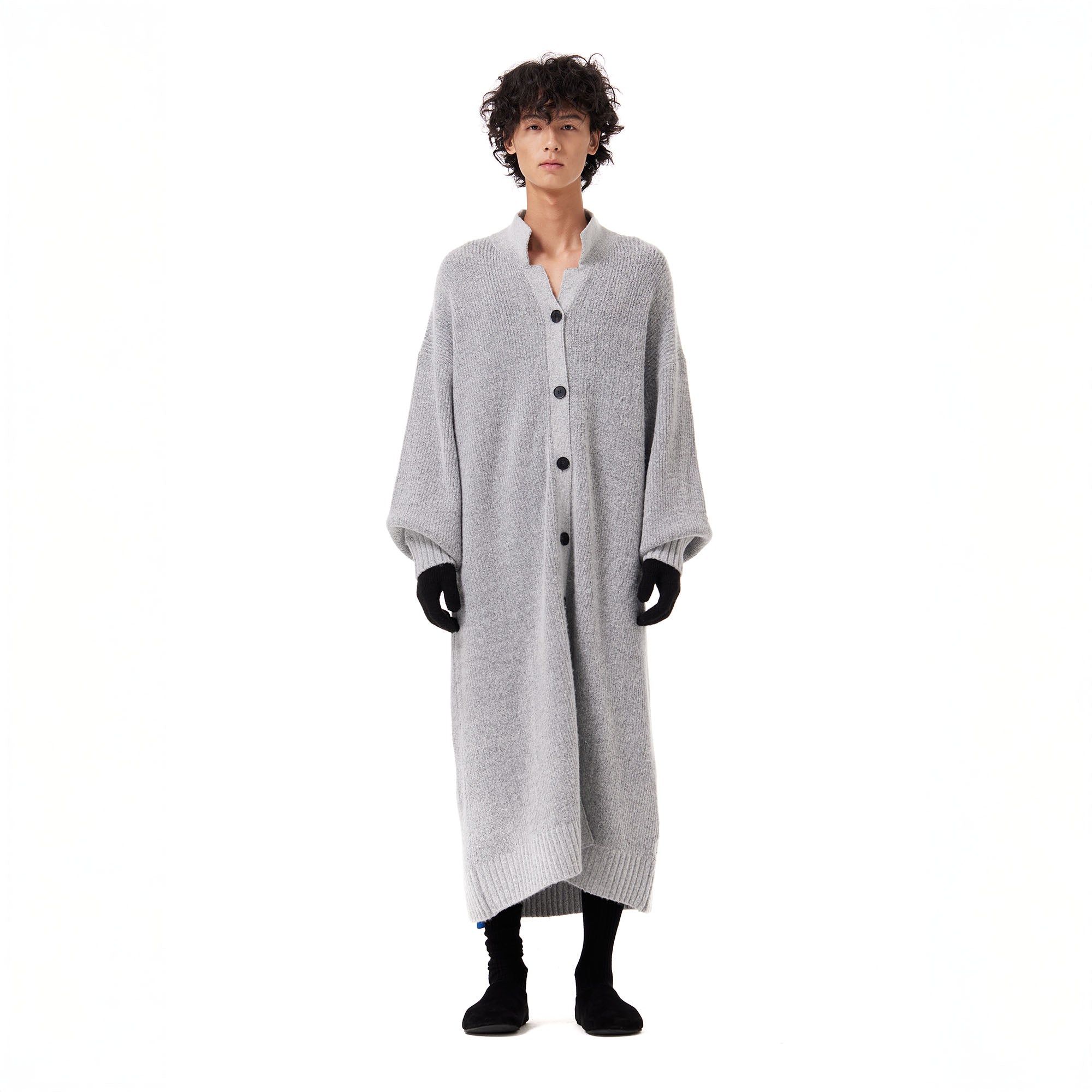 OUYANG WENJUN Oversized Knit Duster Cardigan