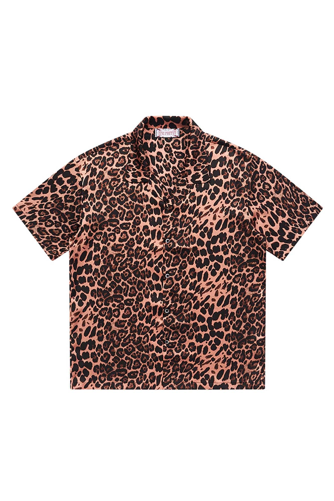 EPIC POETRY Leopard Cuban Half Shirt Pink, premium urban and streetwear designers apparel on PROJECTISR.com, EPIC POETRY