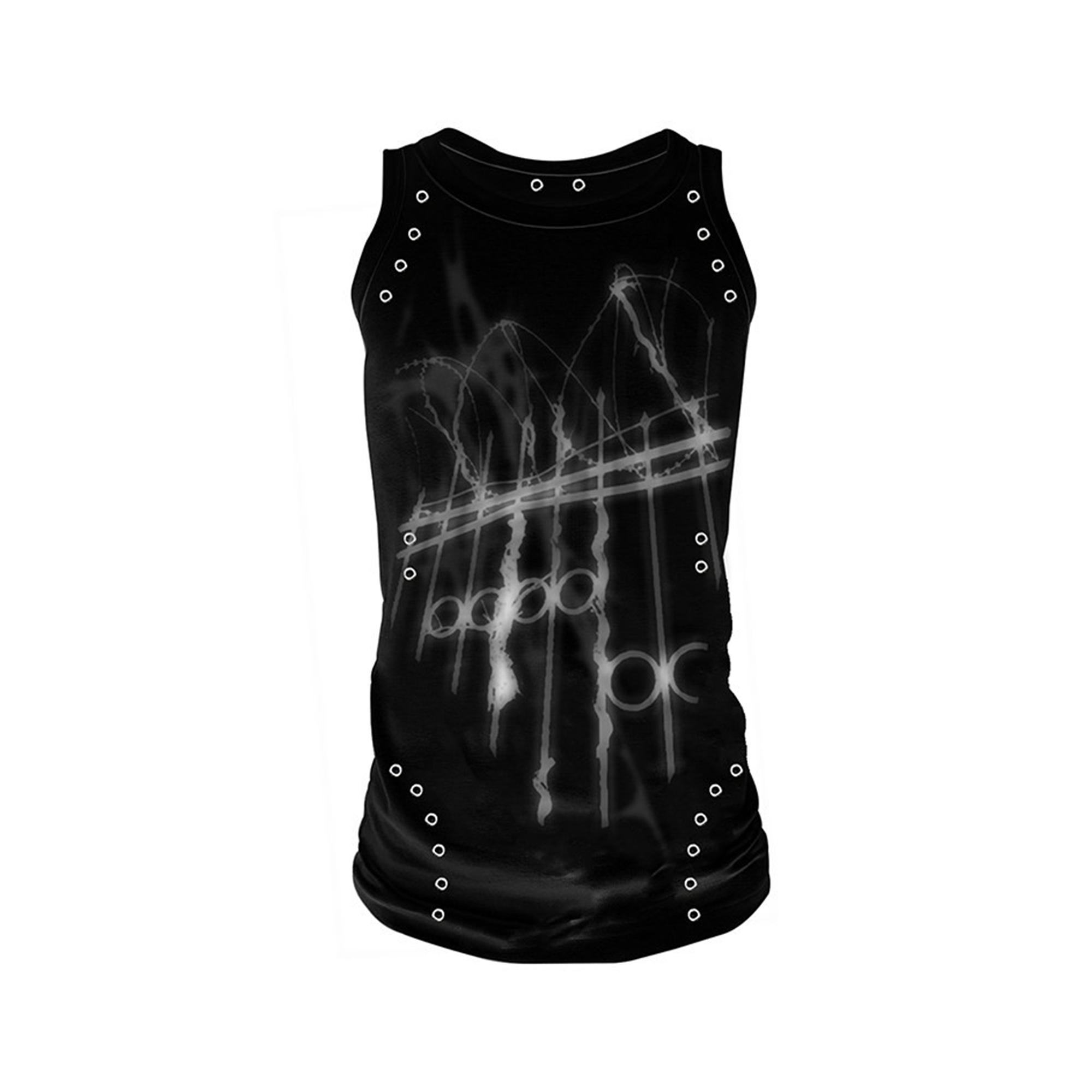 PAIKI Grommet Lightning Graphic Slim Tank Top