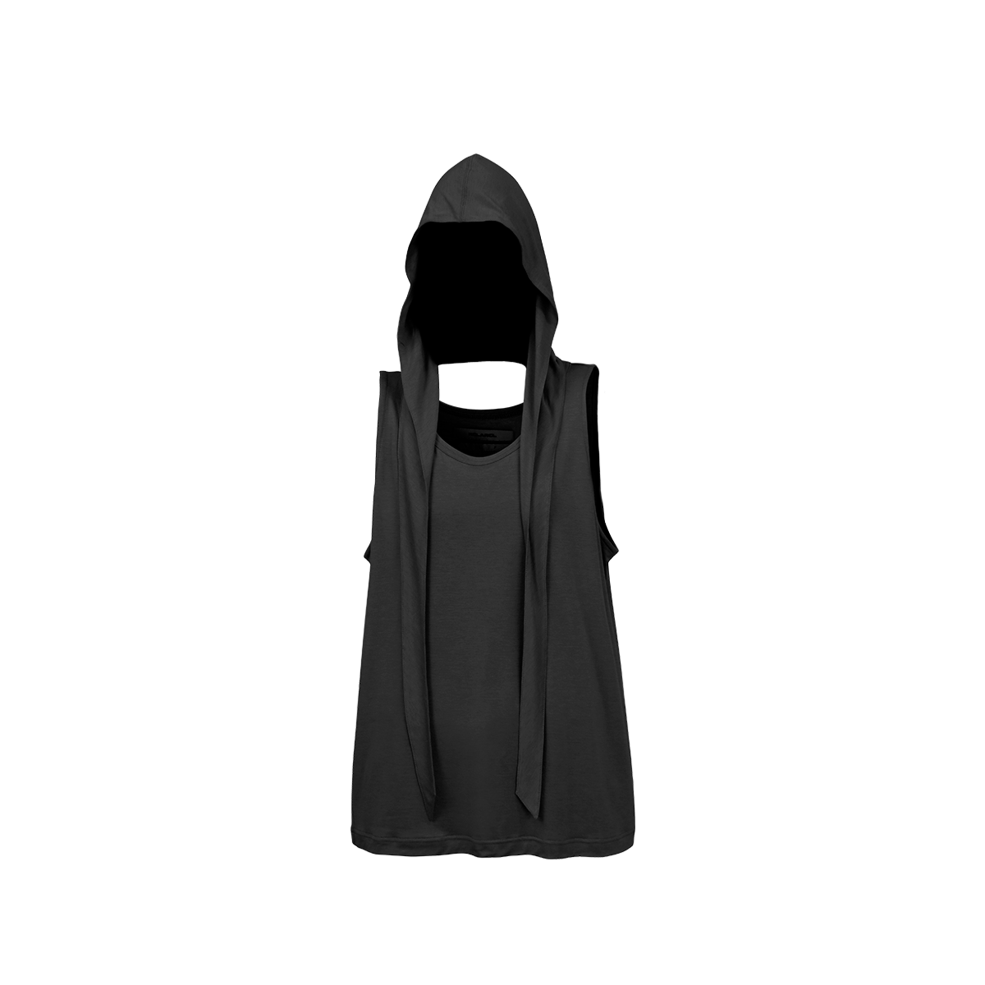 RELABEL Tencel Wool Hooded Ruched Tank Top, premium urban and streetwear designers apparel on PROJECTISR.com, RELABEL