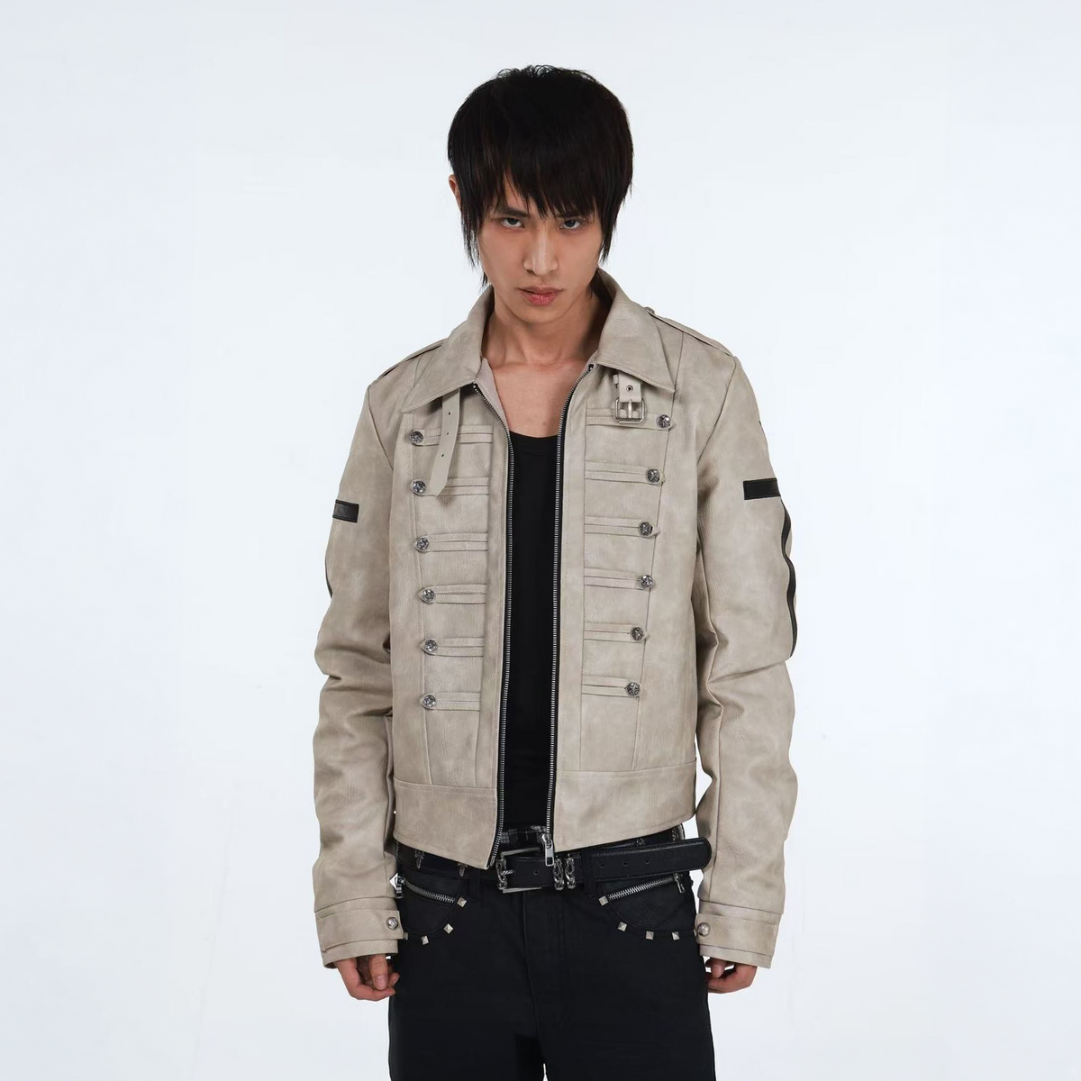 DETW Cross-Button Structured Coat