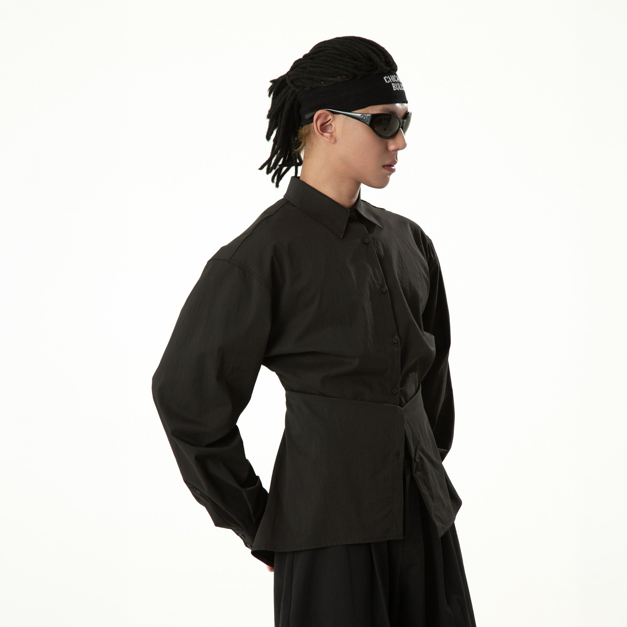 CLP Tailored Waist-Cinched Shirt, premium urban and streetwear designers apparel on PROJECTISR.com, CLP