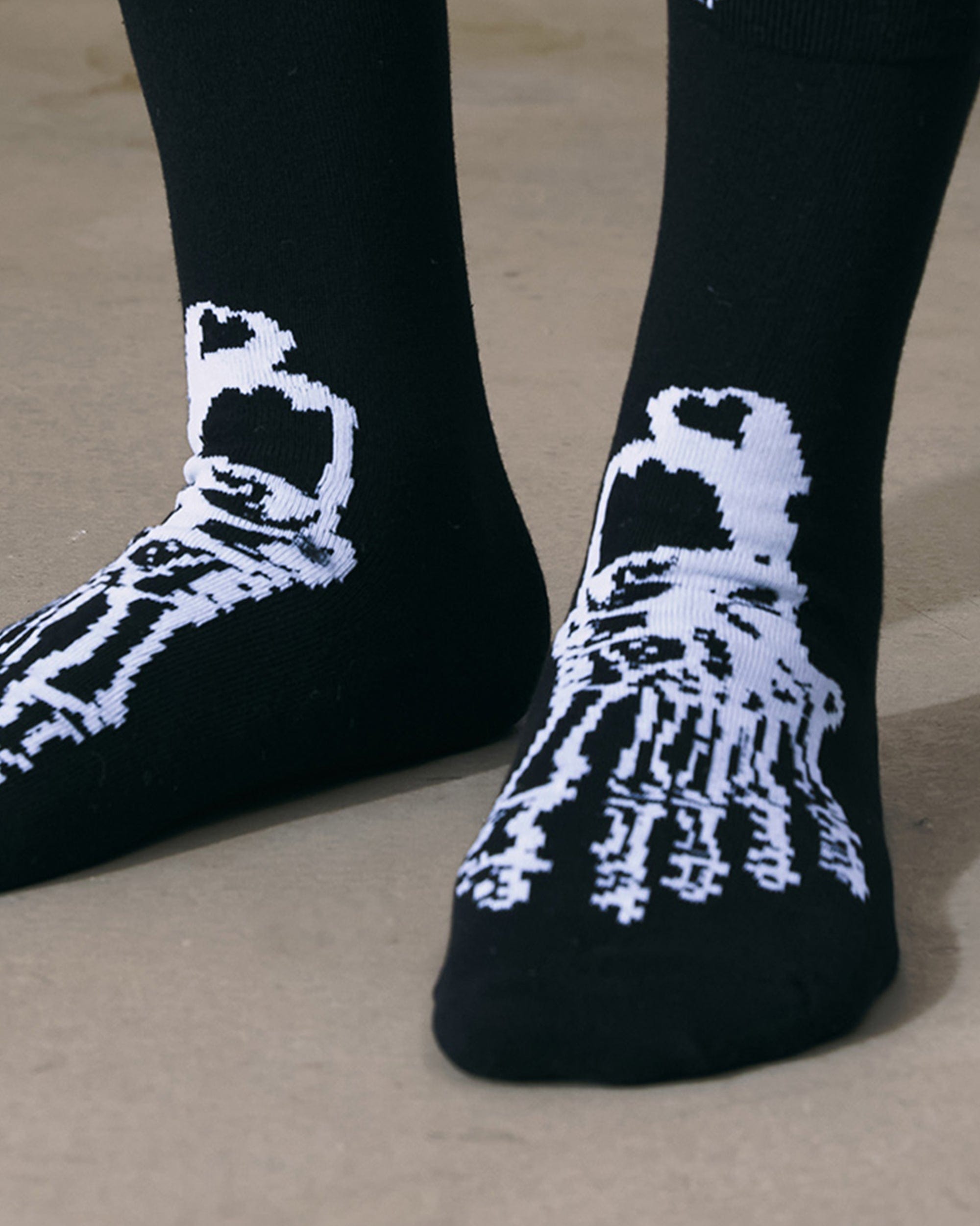 ENSHADOWER Skeleton Socks, premium urban and streetwear designers apparel on PROJECTISR.com, ENSHADOWER