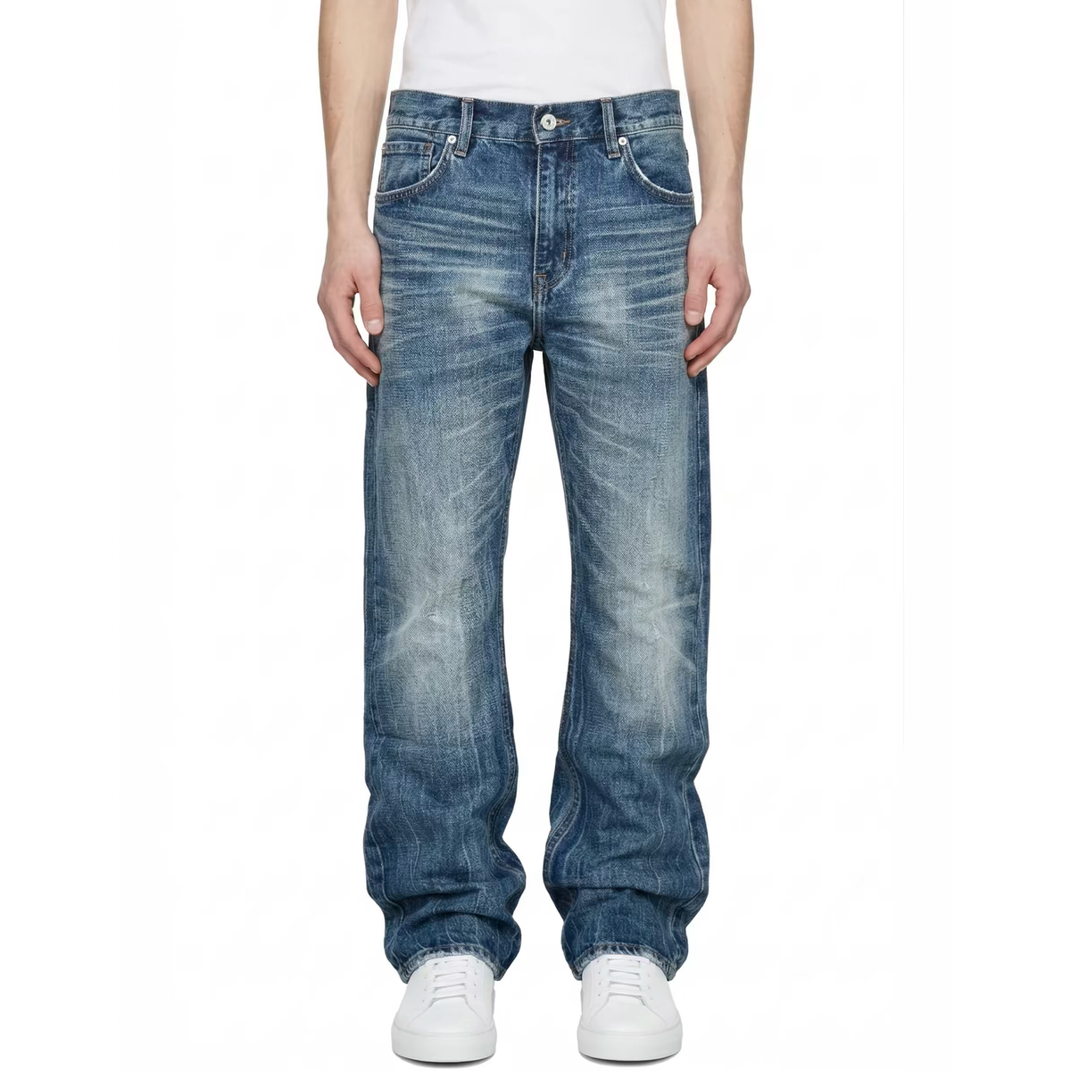 ZWDH Classic Washed Straight-Leg Jeans