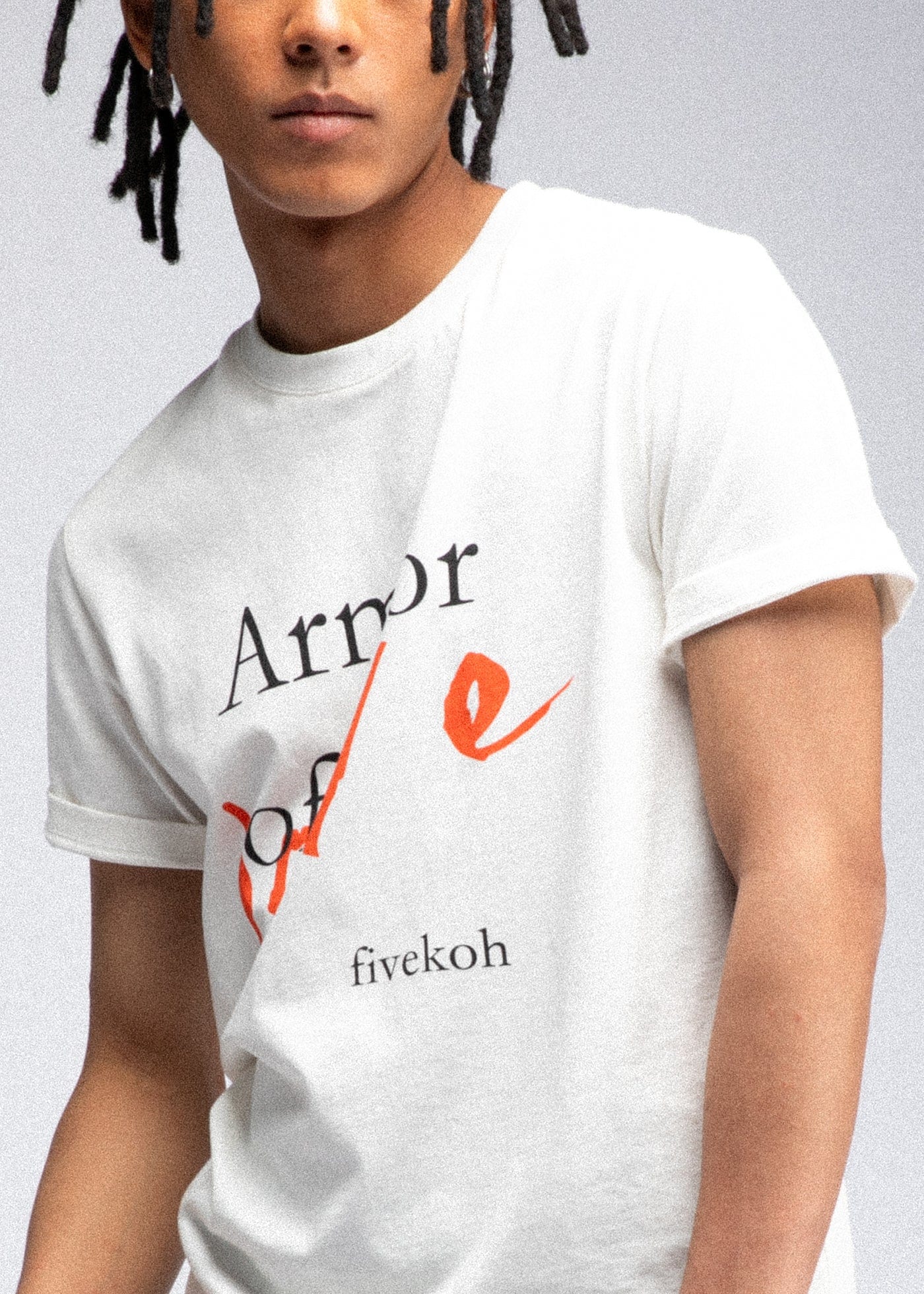 FIVEKOH Armor of Love Slogan T-Shirt