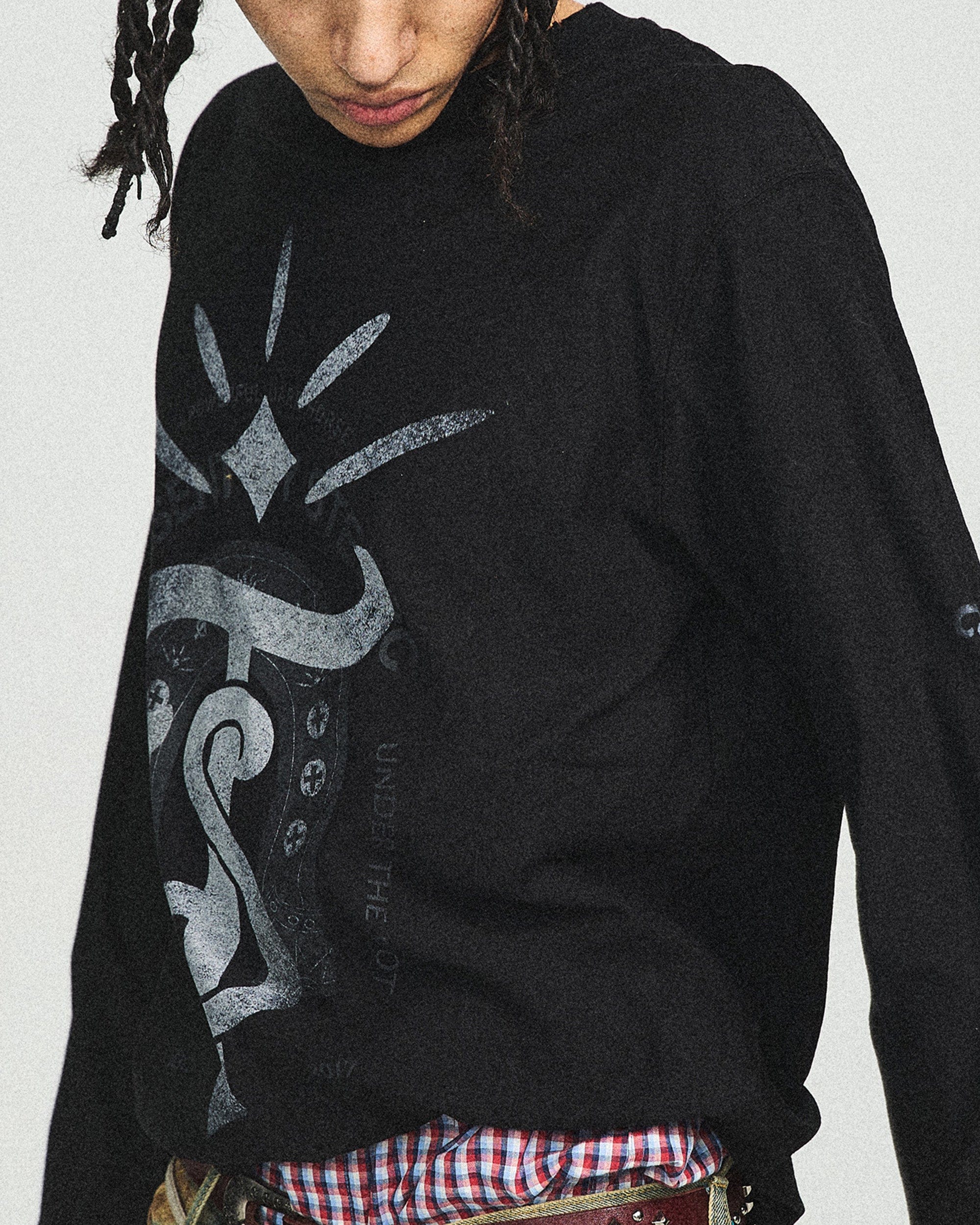 STEEPC Totem Ripped Edge Long-Sleeve Tee