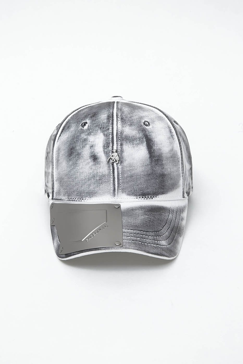 FACEONLAB Metal Plate LOGO Cap Grey, premium urban and streetwear designers apparel on PROJECTISR.com, FACEONLAB