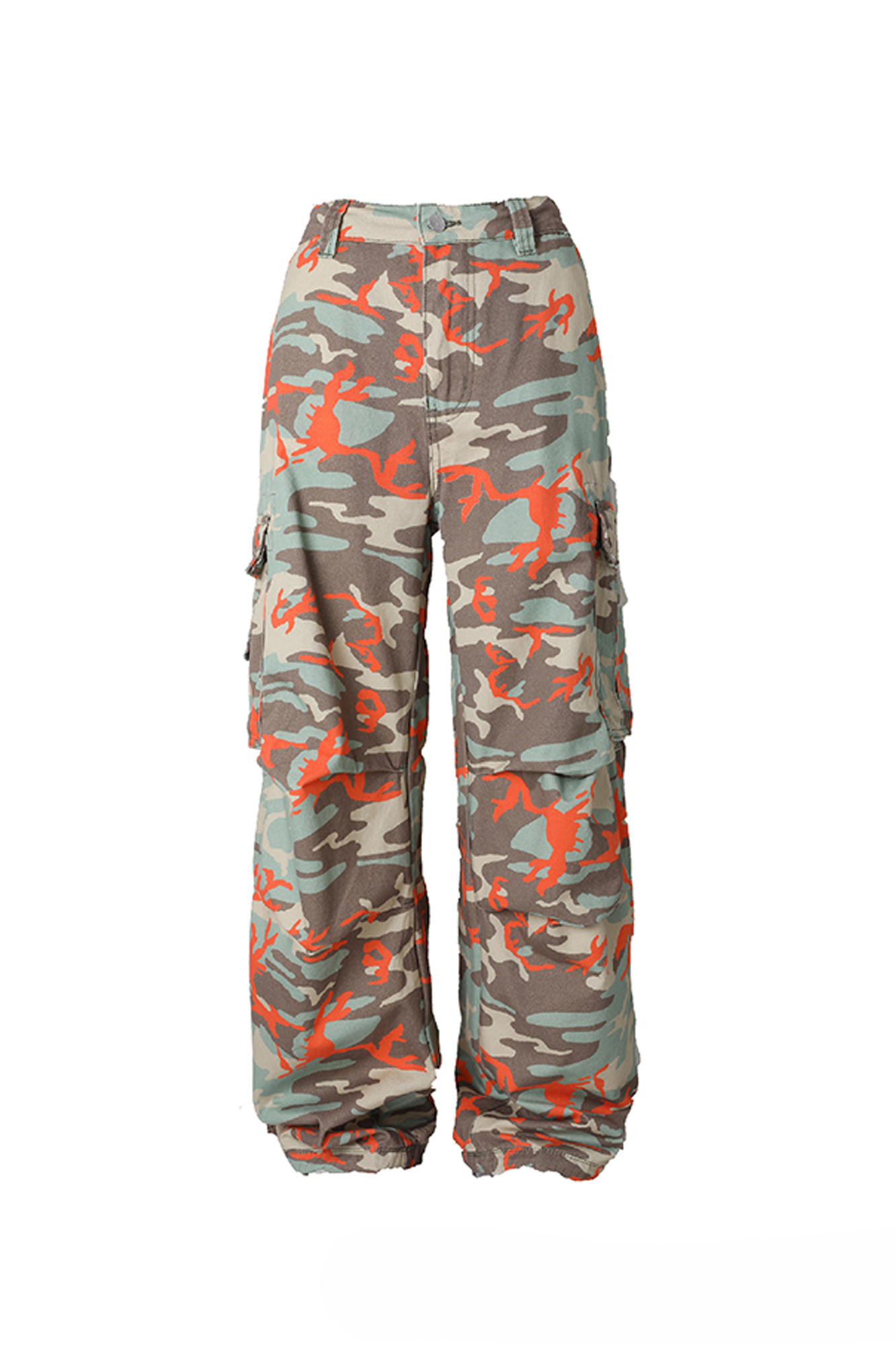 STEEPC Camo Wide-Leg Cargo Pants, premium urban and streetwear designers apparel on PROJECTISR.com, STEEPC