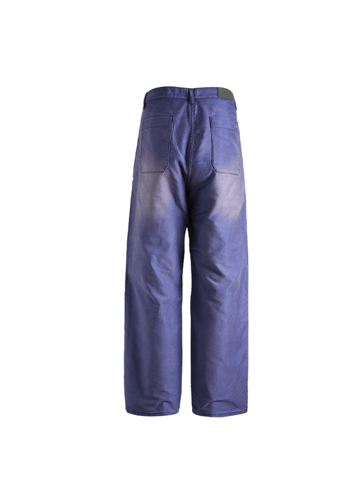 PMW Retro Washed Crinkled Wide-Leg Jeans