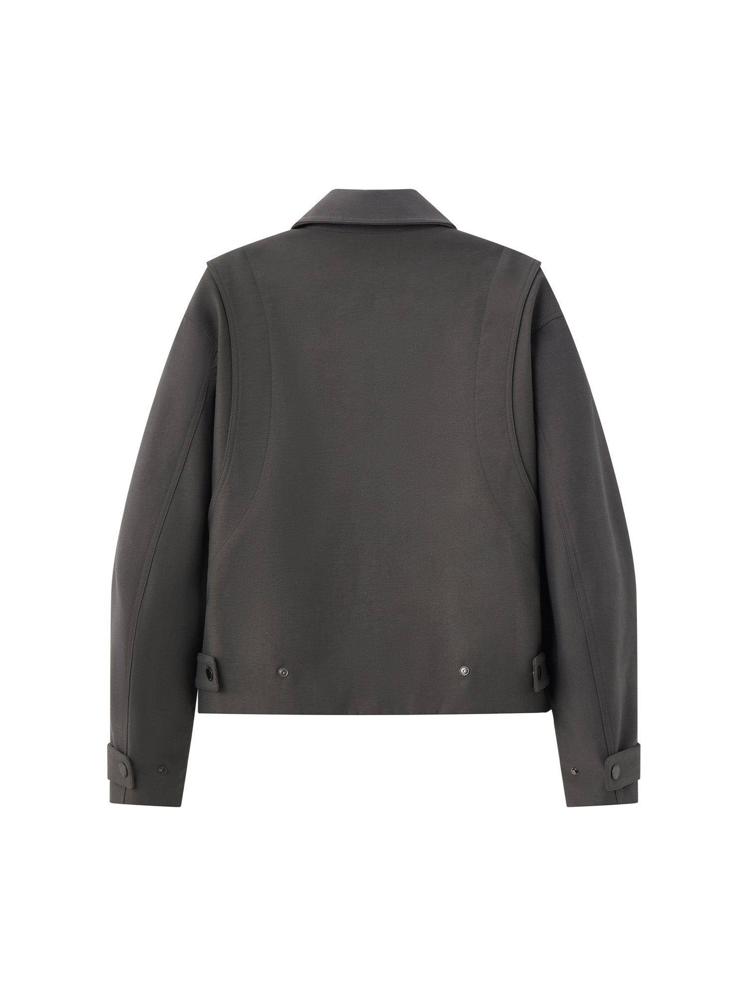 OPICLOTH Essential Structured Layered Double-Zip Jacket