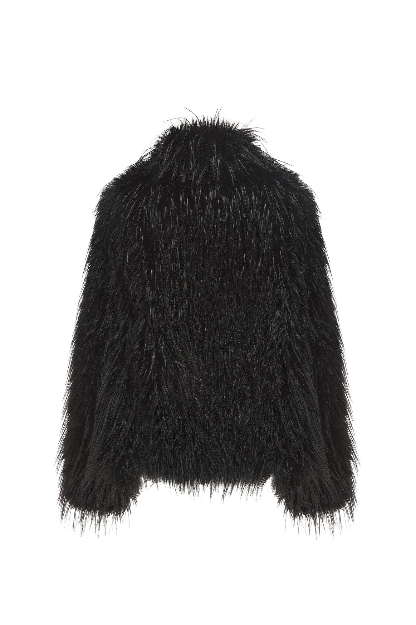 VANN VALRENCE Shaggy Layer Faux Fur Jacket