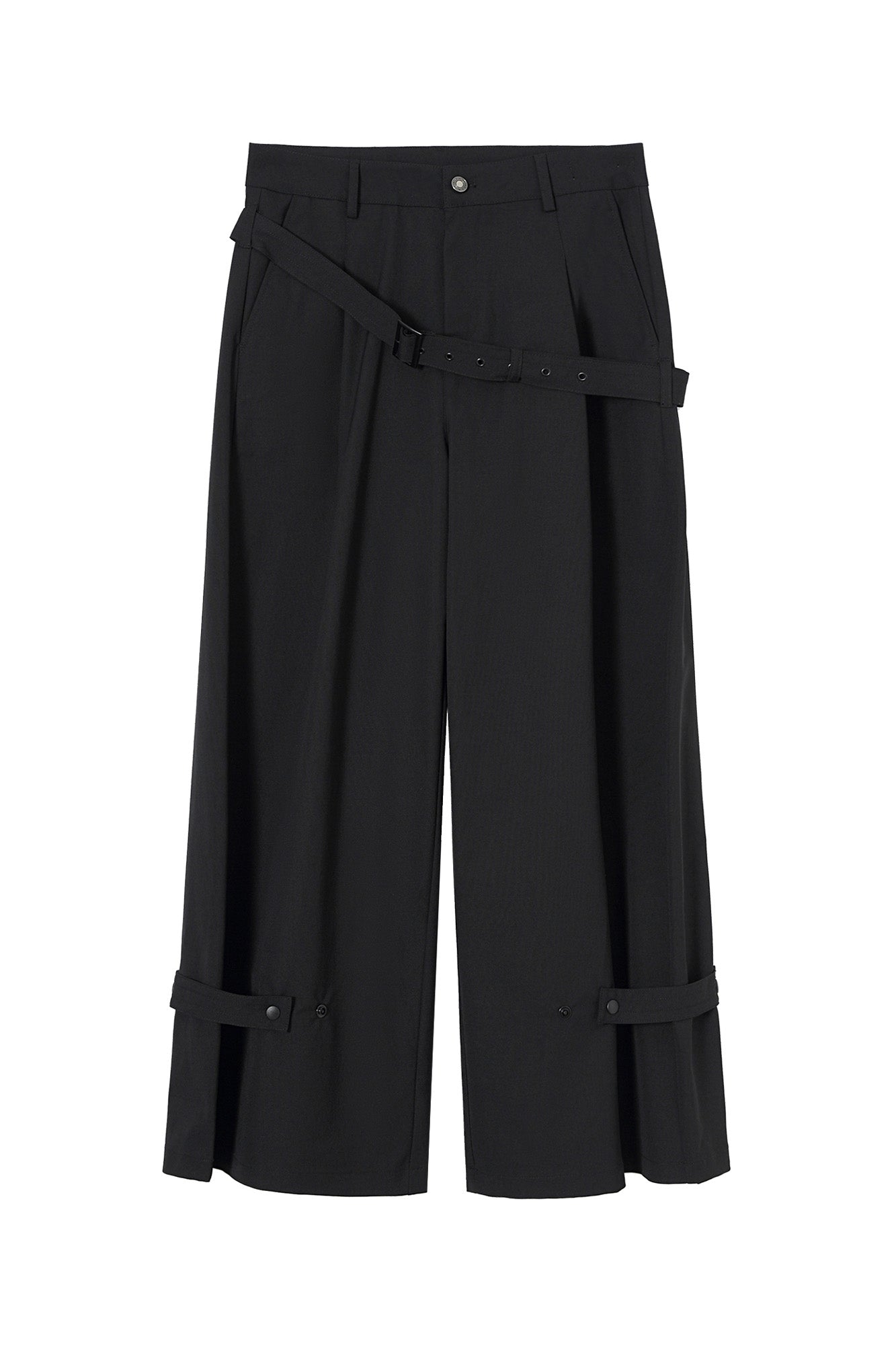 CLP Draped Wide-Leg Belted Pants, premium urban and streetwear designers apparel on PROJECTISR.com, CLP