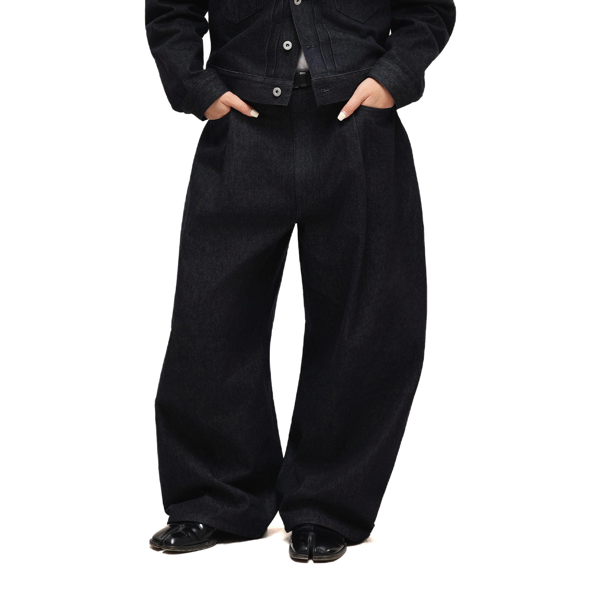 6CRAYON Indigo Baggy Wide-Leg Jeans