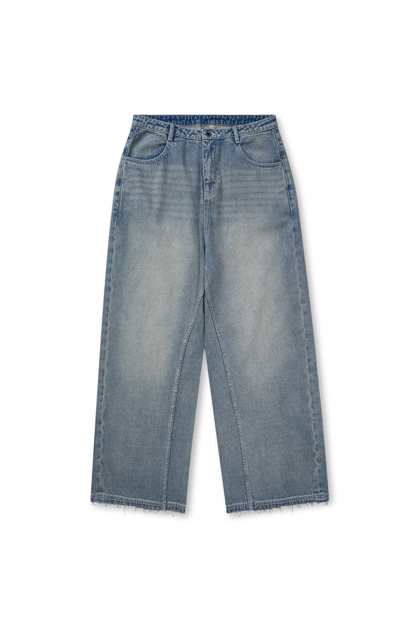 GONGHE REPUB Essential Washed Straight-Leg Jeans, premium urban and streetwear designers apparel on PROJECTISR.com, GONGHE REPUB