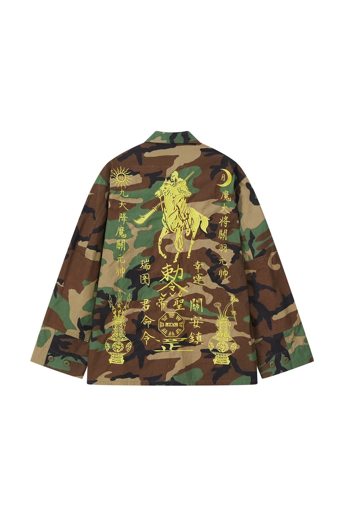 RTVG Oriental Embroidery Camo Military Jacket