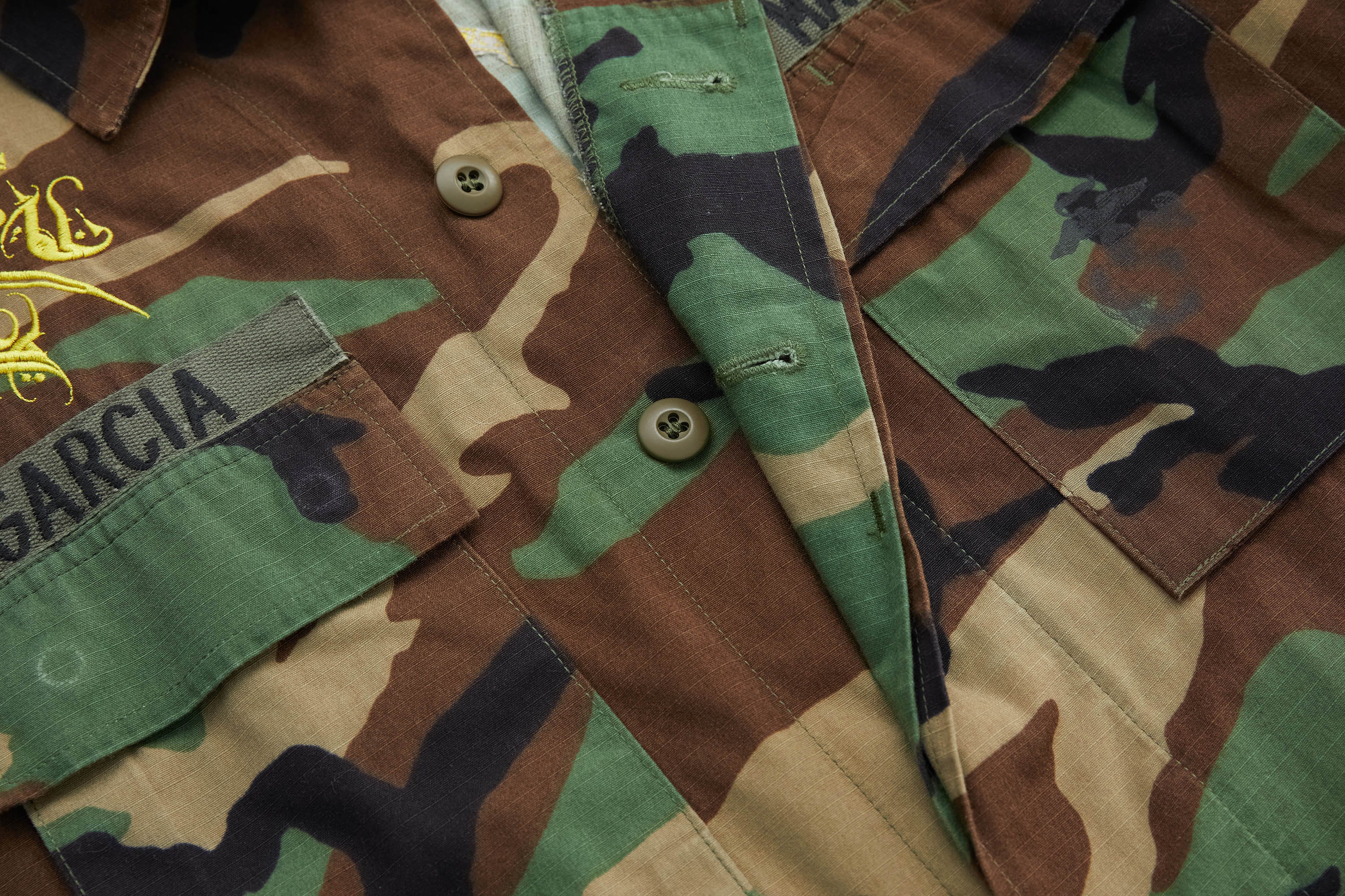 RTVG Oriental Embroidery Camo Military Jacket