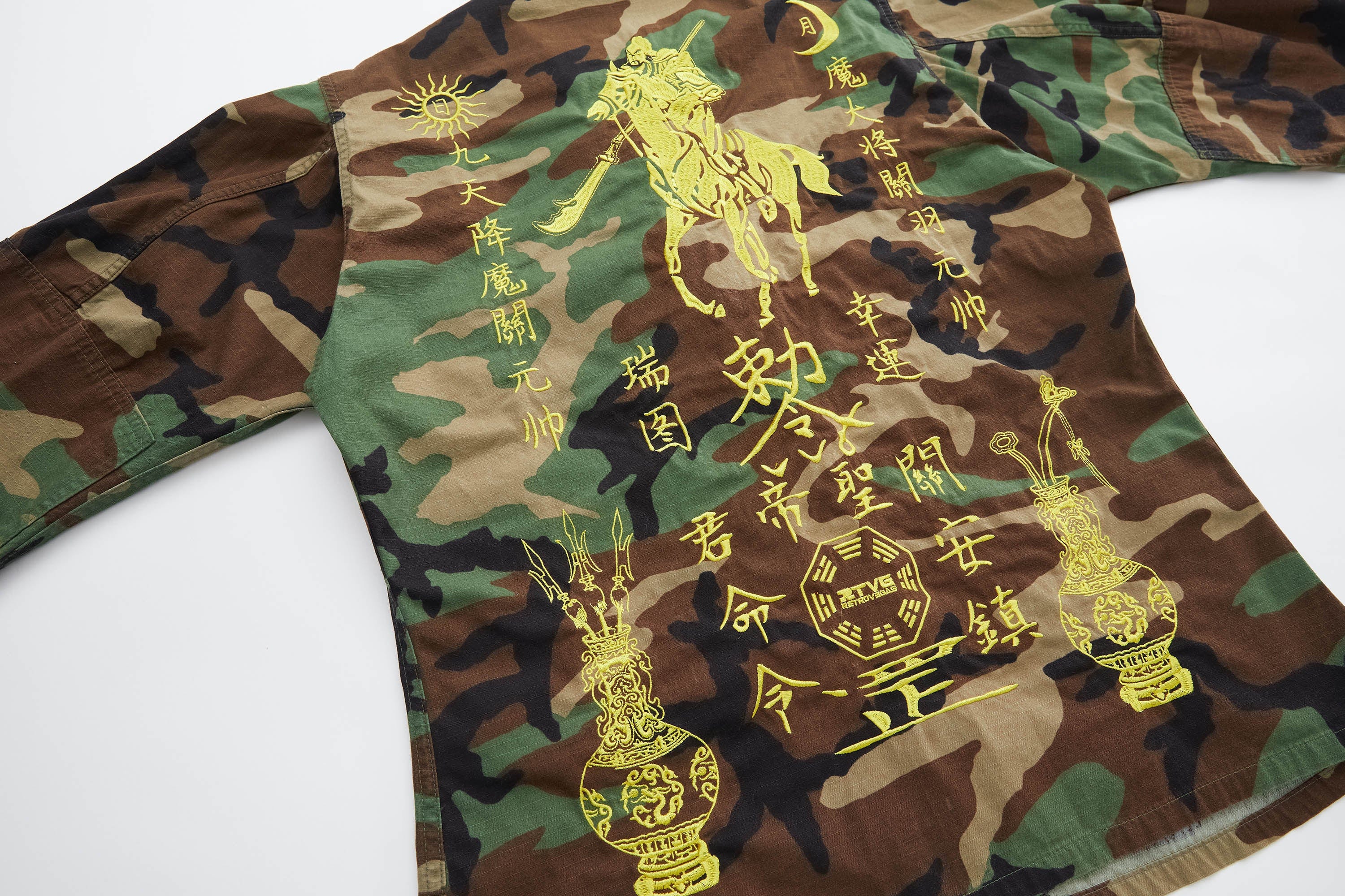 RTVG Oriental Embroidery Camo Military Jacket