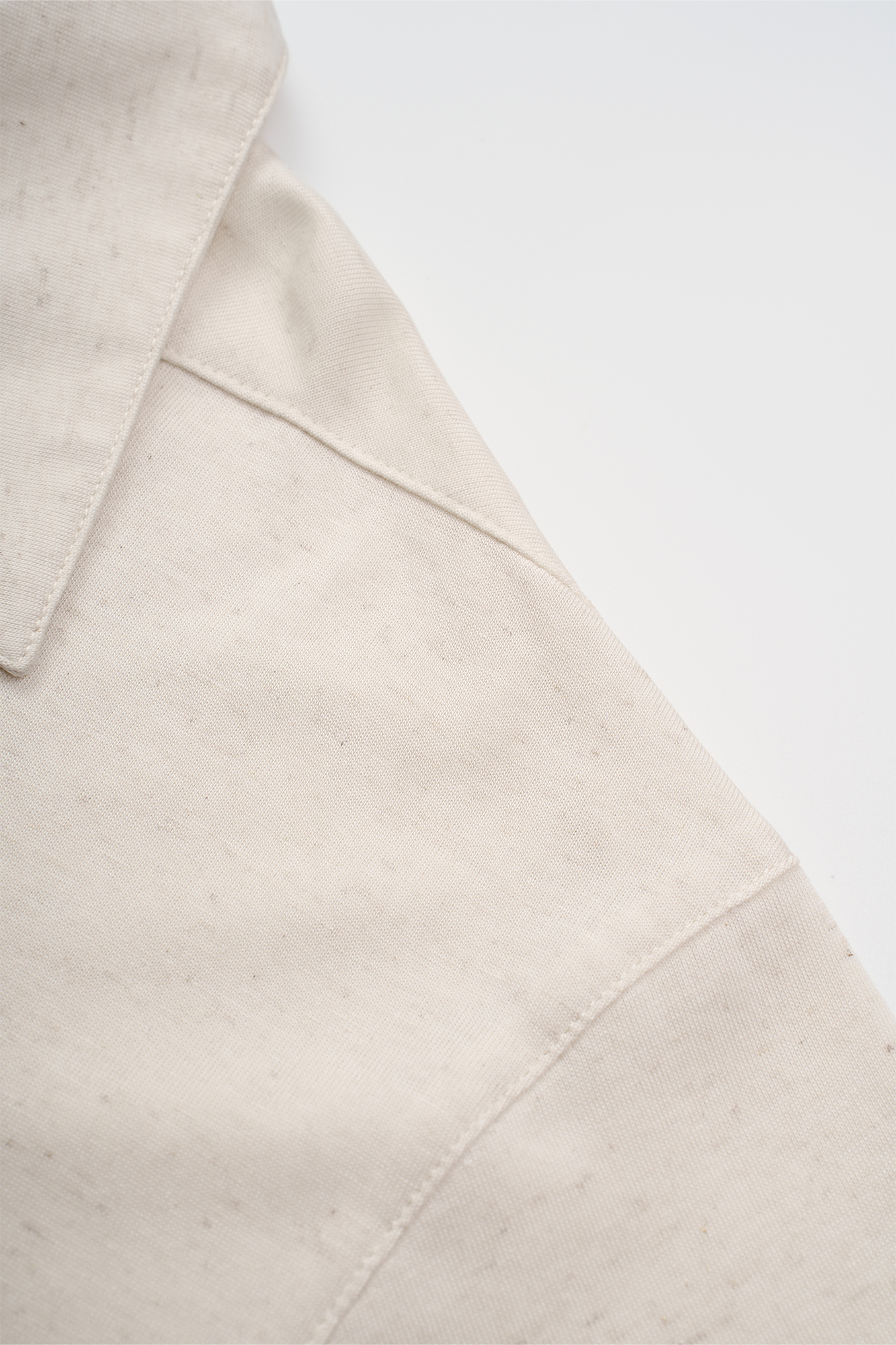 GONGHE REPUB Minimal Linen Lace-Up Tee