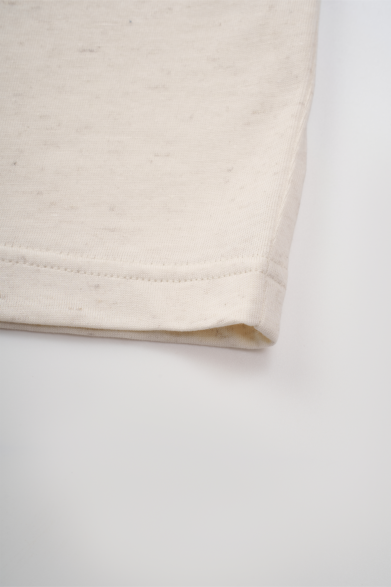 GONGHE REPUB Minimal Linen Lace-Up Tee