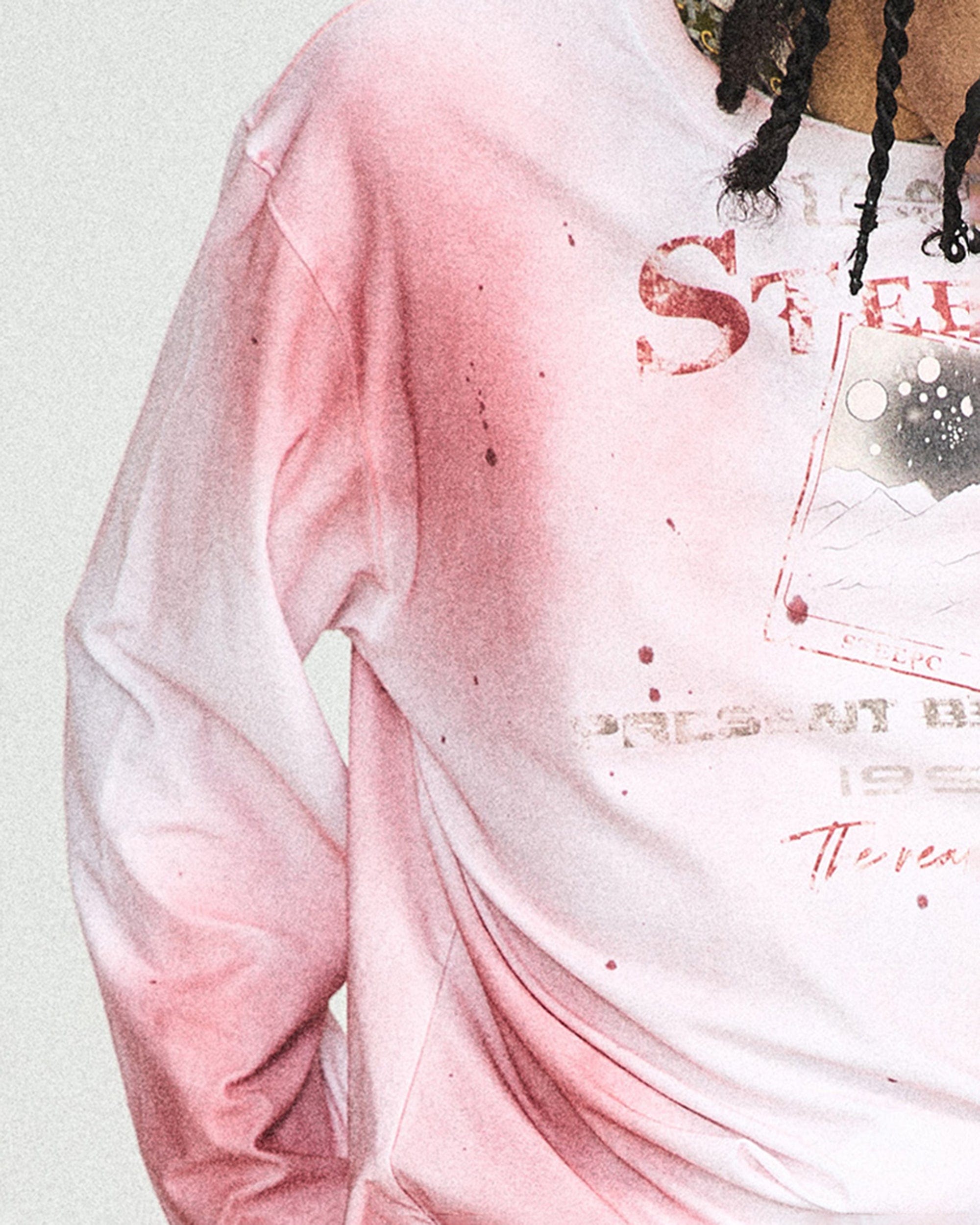 STEEPC 1996 Distressed Long-Sleeve Tee