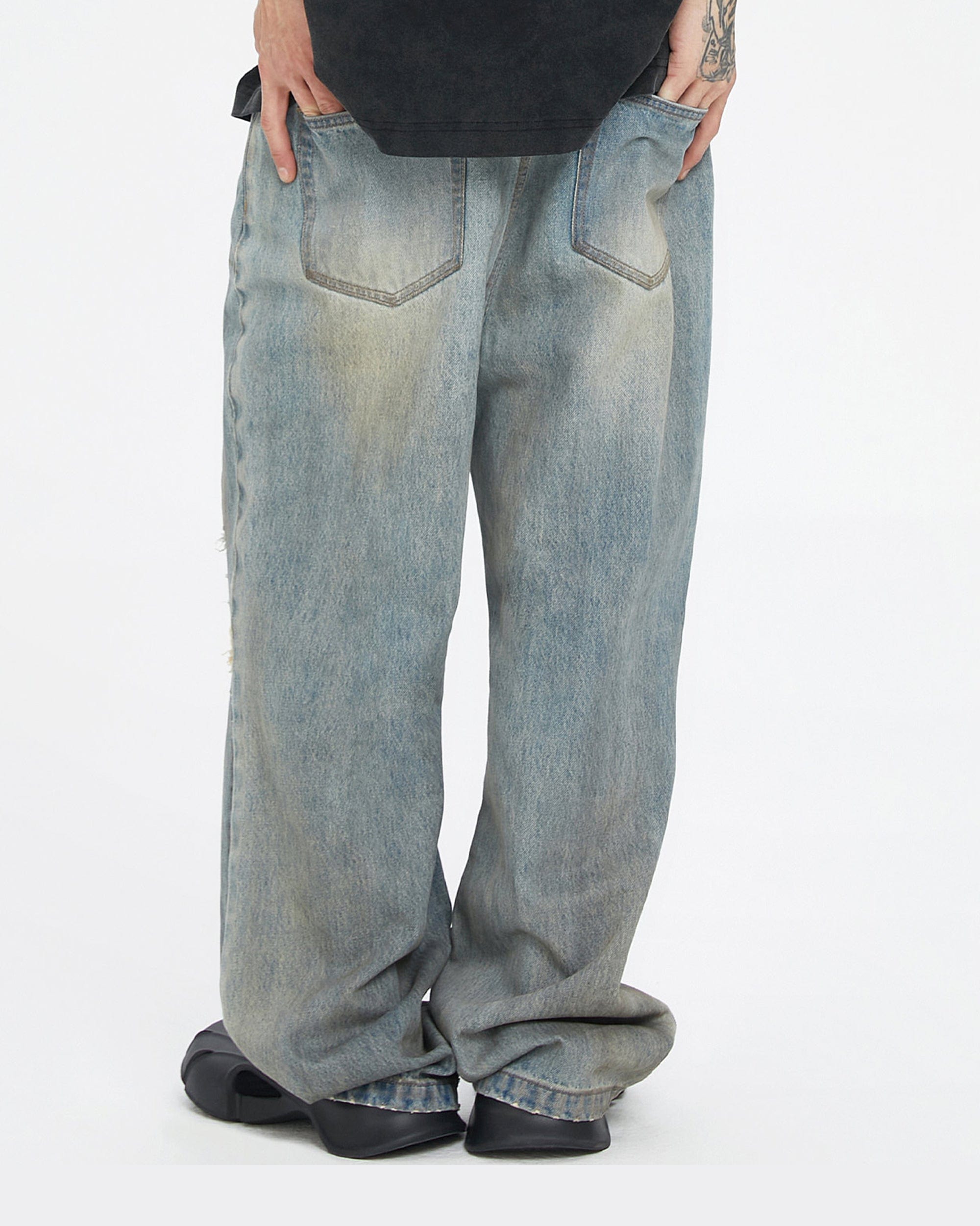 F2CE Classic Washed Ripped Jeans