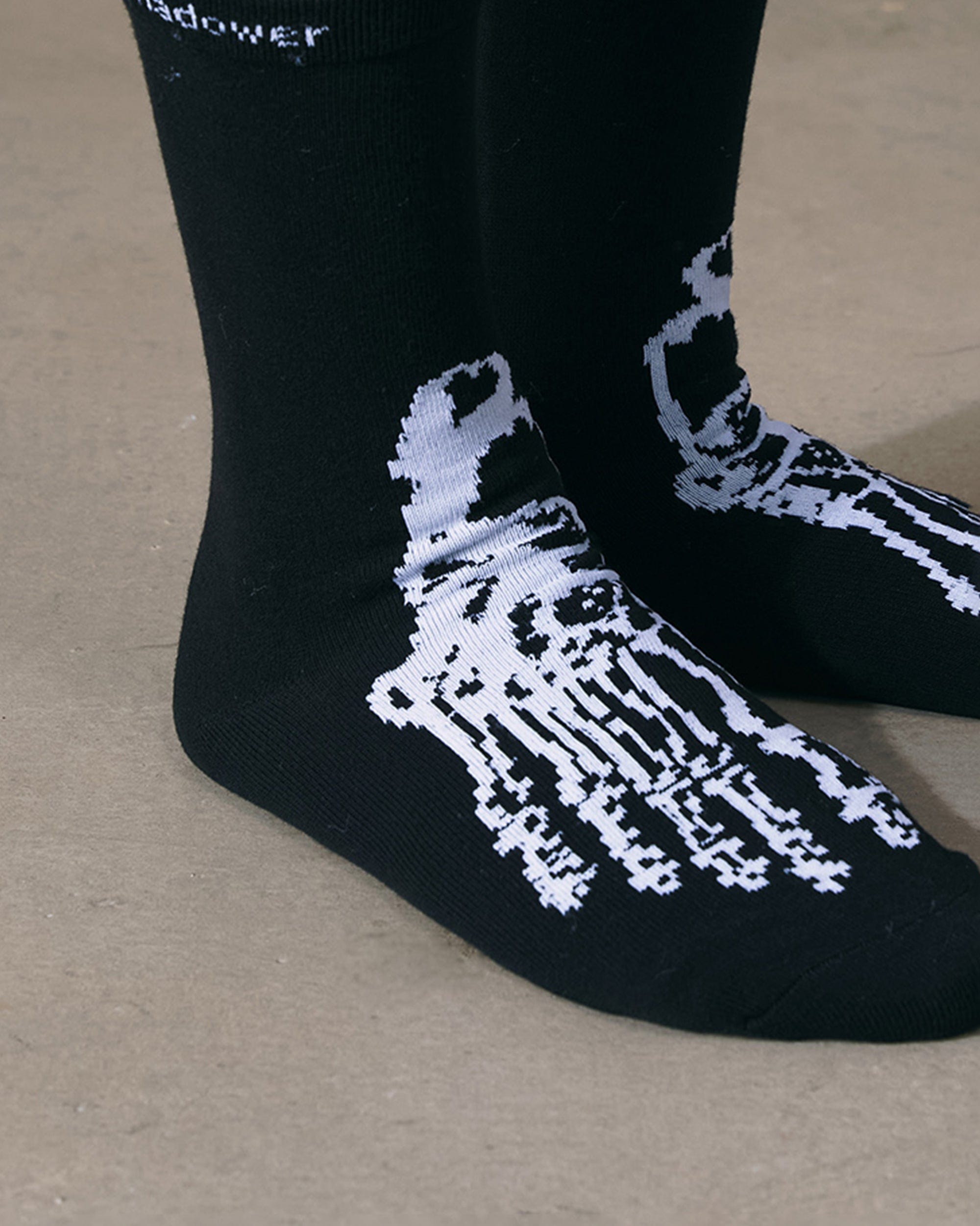 ENSHADOWER Skeleton Socks, premium urban and streetwear designers apparel on PROJECTISR.com, ENSHADOWER