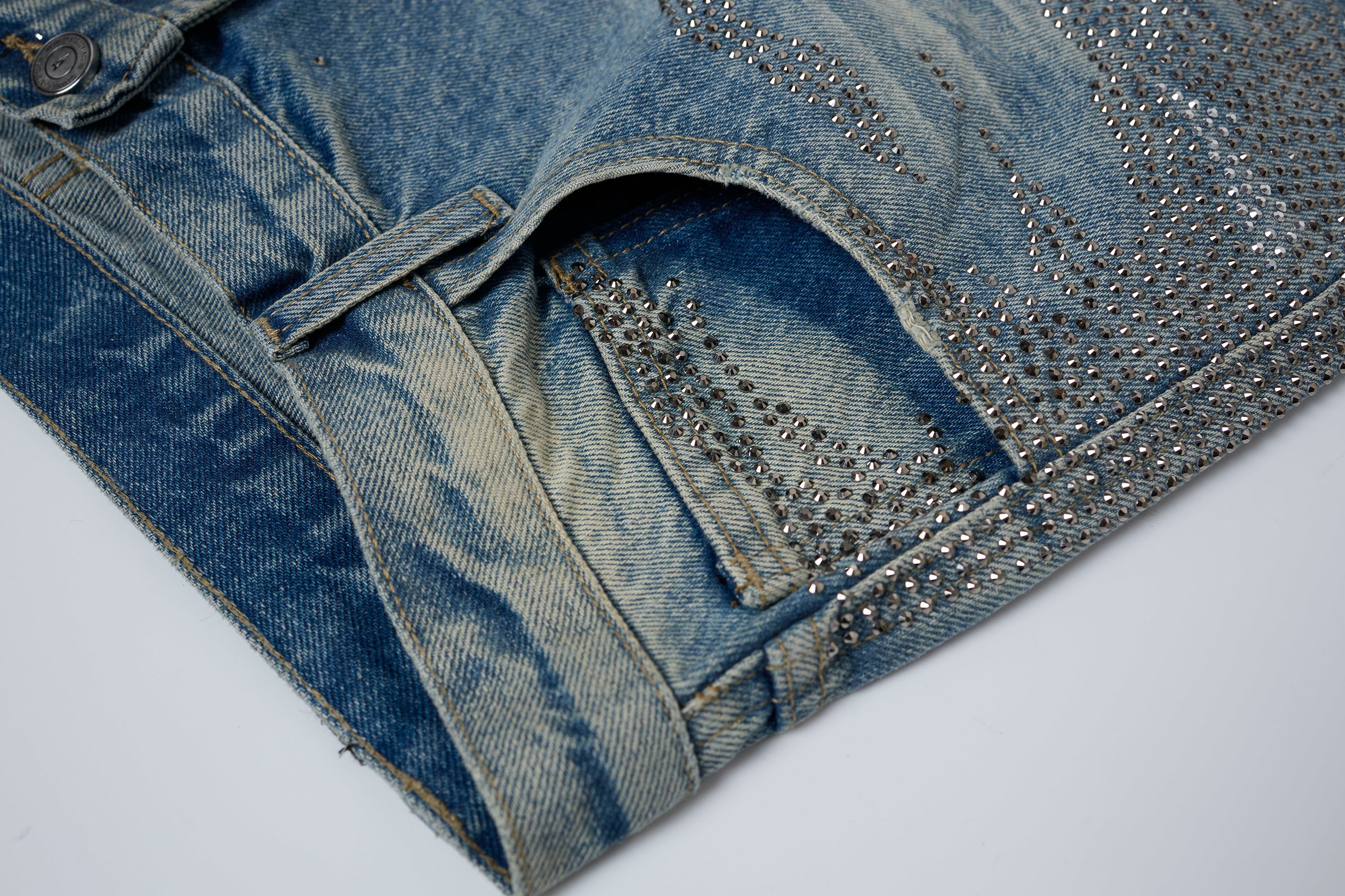 CLP Diamond Distressed Straight-Leg Jorts, premium urban and streetwear designers apparel on PROJECTISR.com, CLP