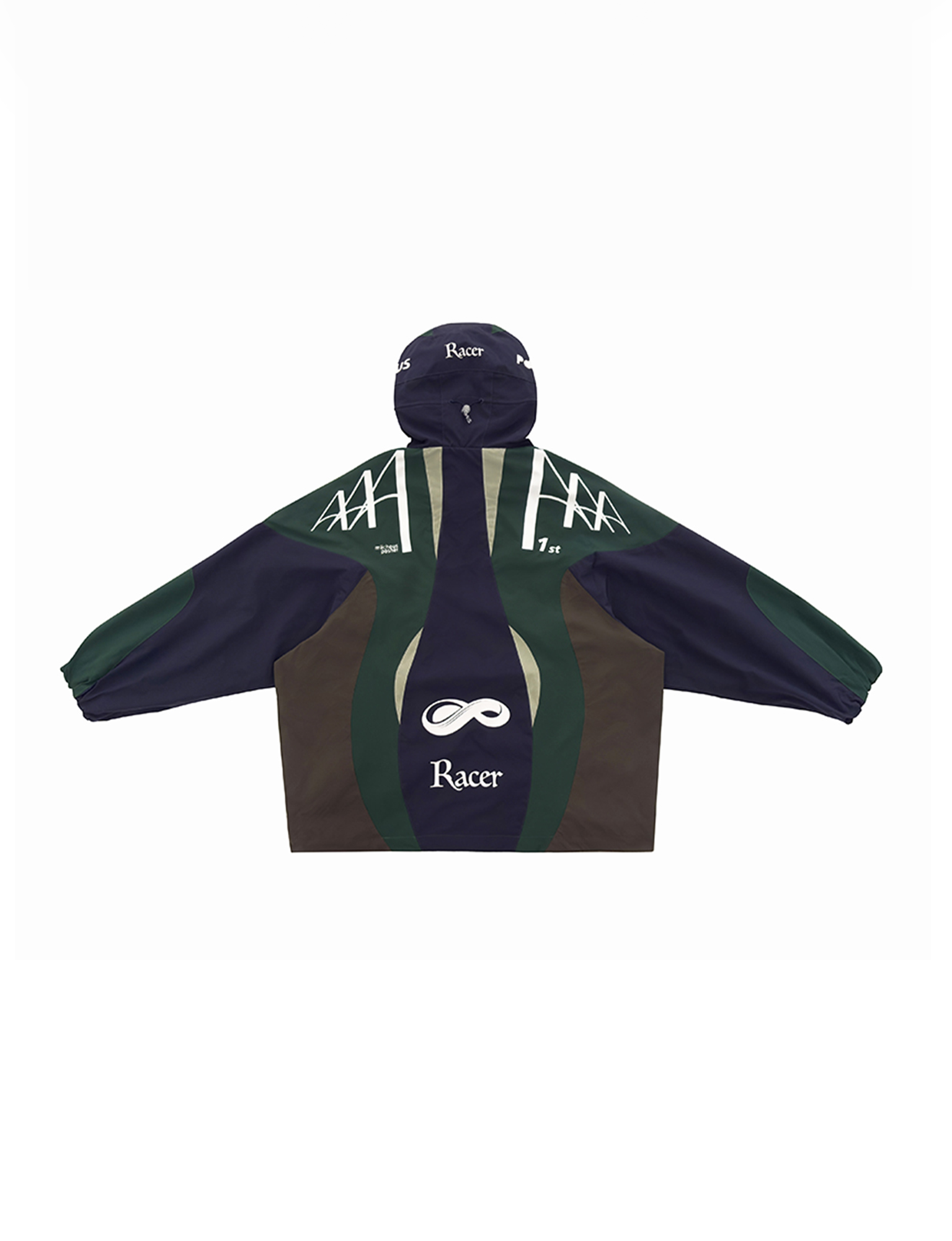MIICHOUS Contrast Racer Graphic Panel Jacket