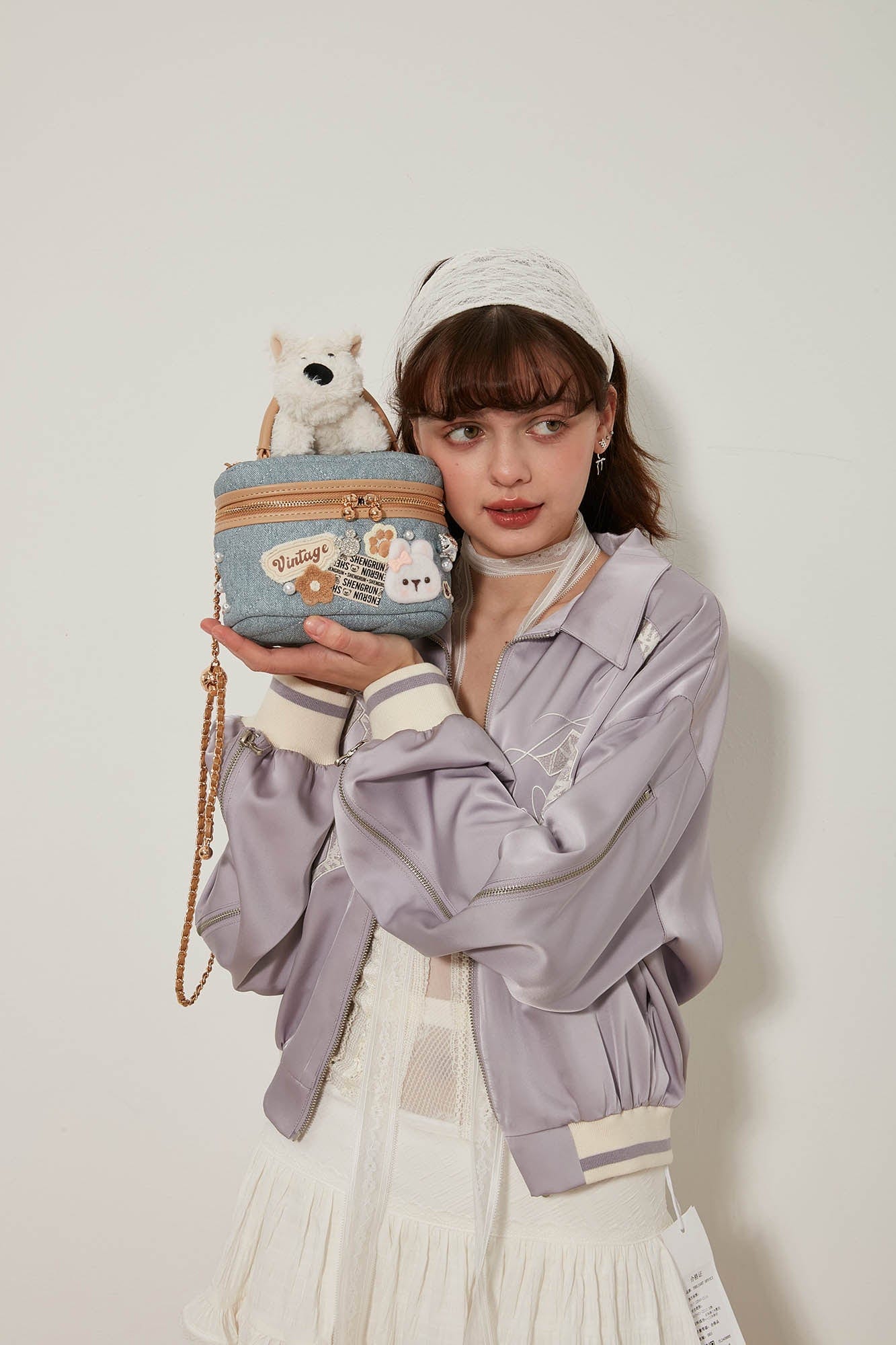 BLING BOX Westie Cosmetic Case Crossbody Bag