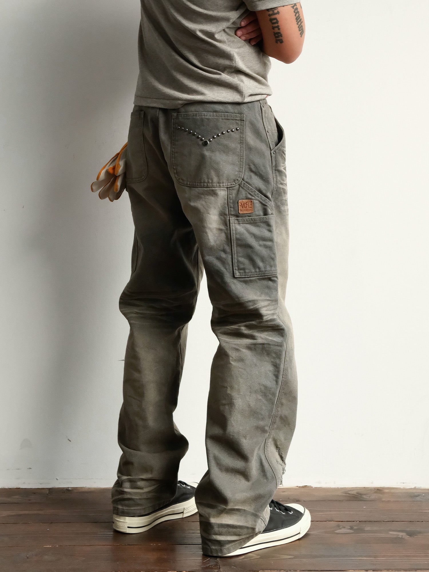 NEIGBORL Retro Distressed Washed Cargo Pants, premium urban and streetwear designers apparel on PROJECTISR.com, NEIGBORL
