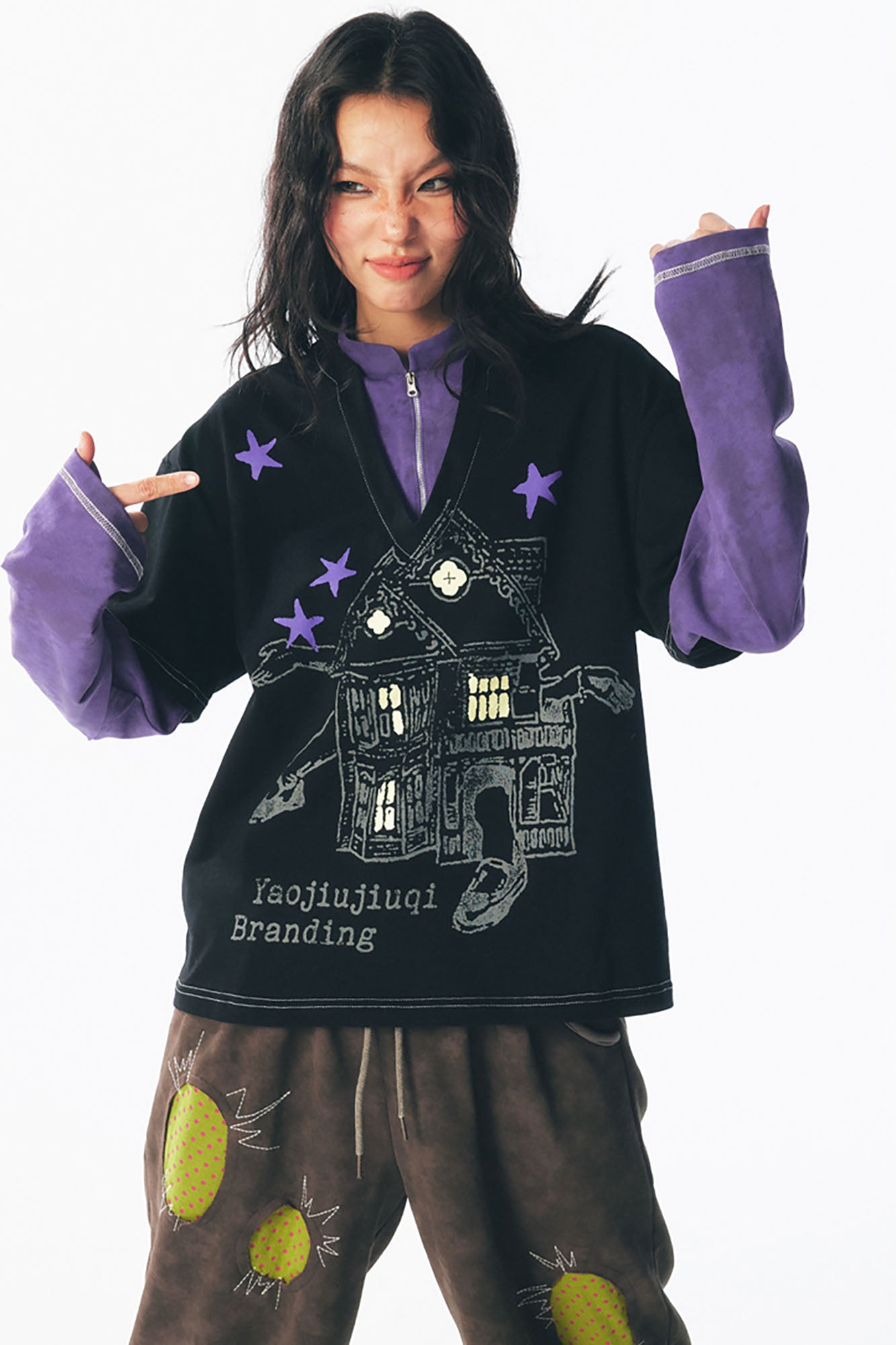 1997 POSTOFFICE Retro Layered Long-Sleeve Tee, premium urban and streetwear designers apparel on PROJECTISR.com, 1997 POSTOFFICE