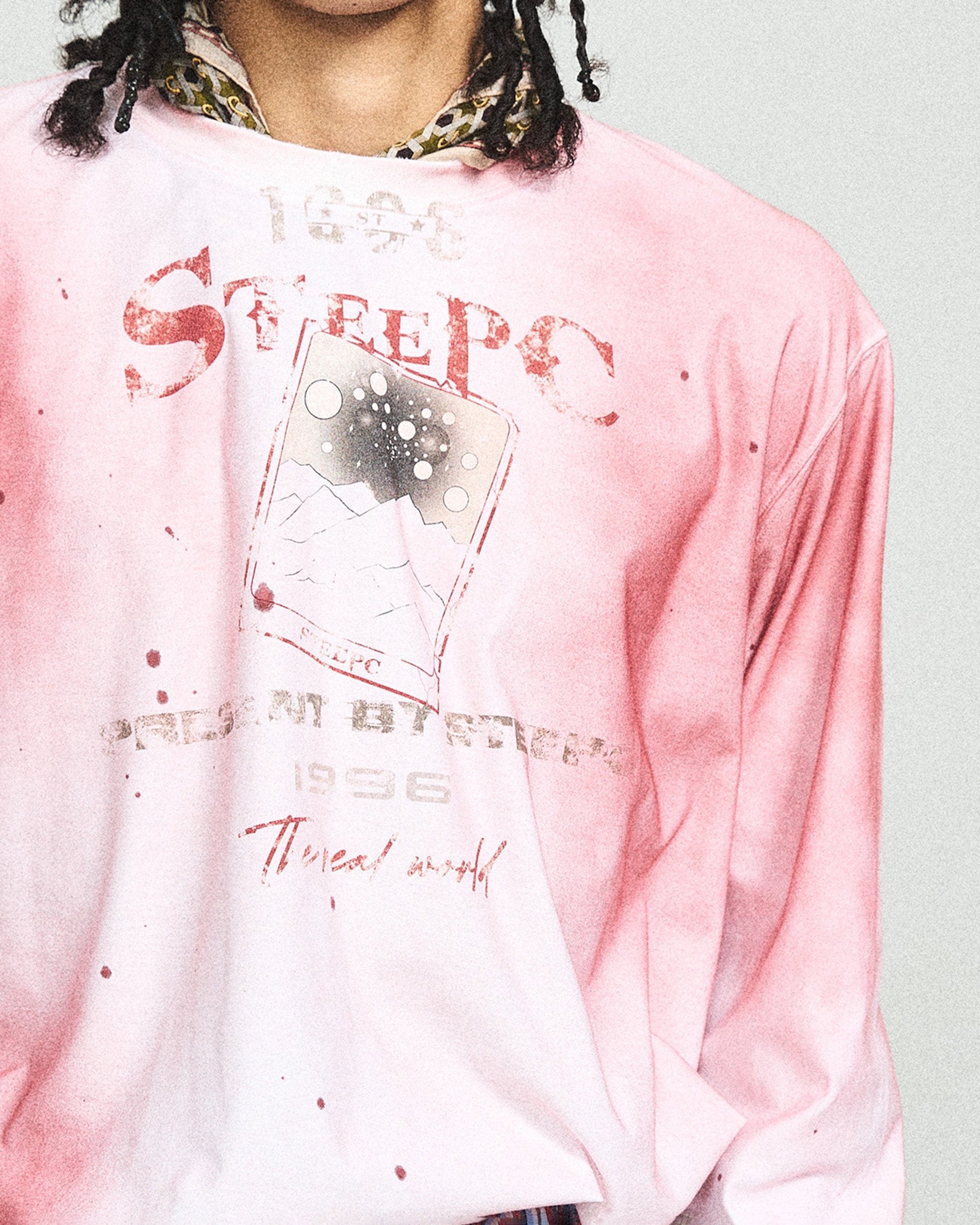 STEEPC 1996 Distressed Long-Sleeve Tee