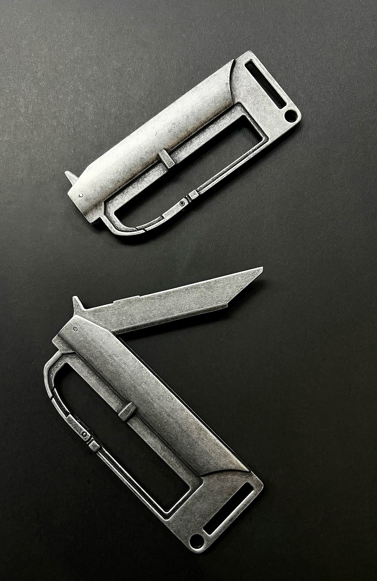 REBEL WAVE Military Buckle Leather Belt