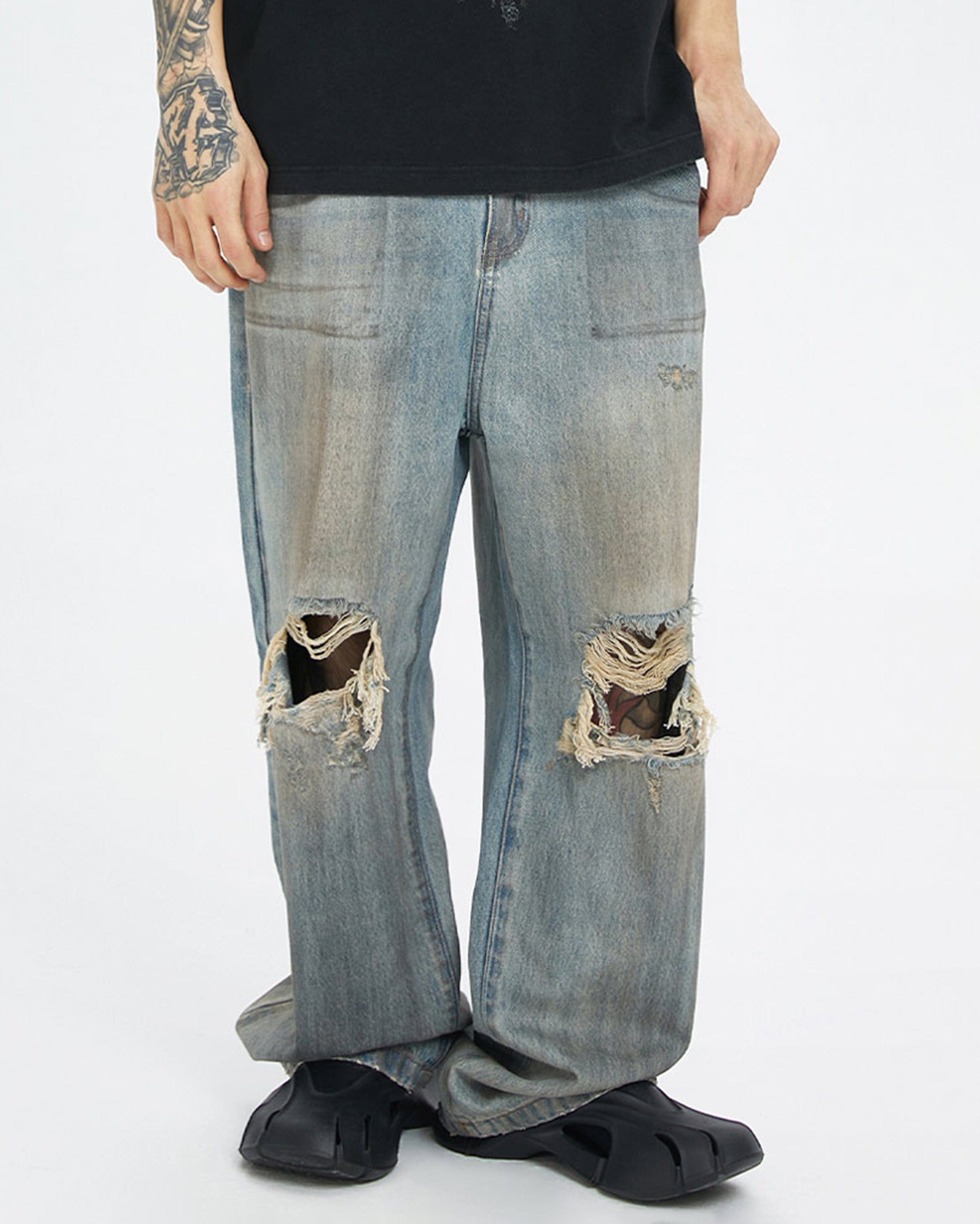 F2CE Classic Washed Ripped Jeans