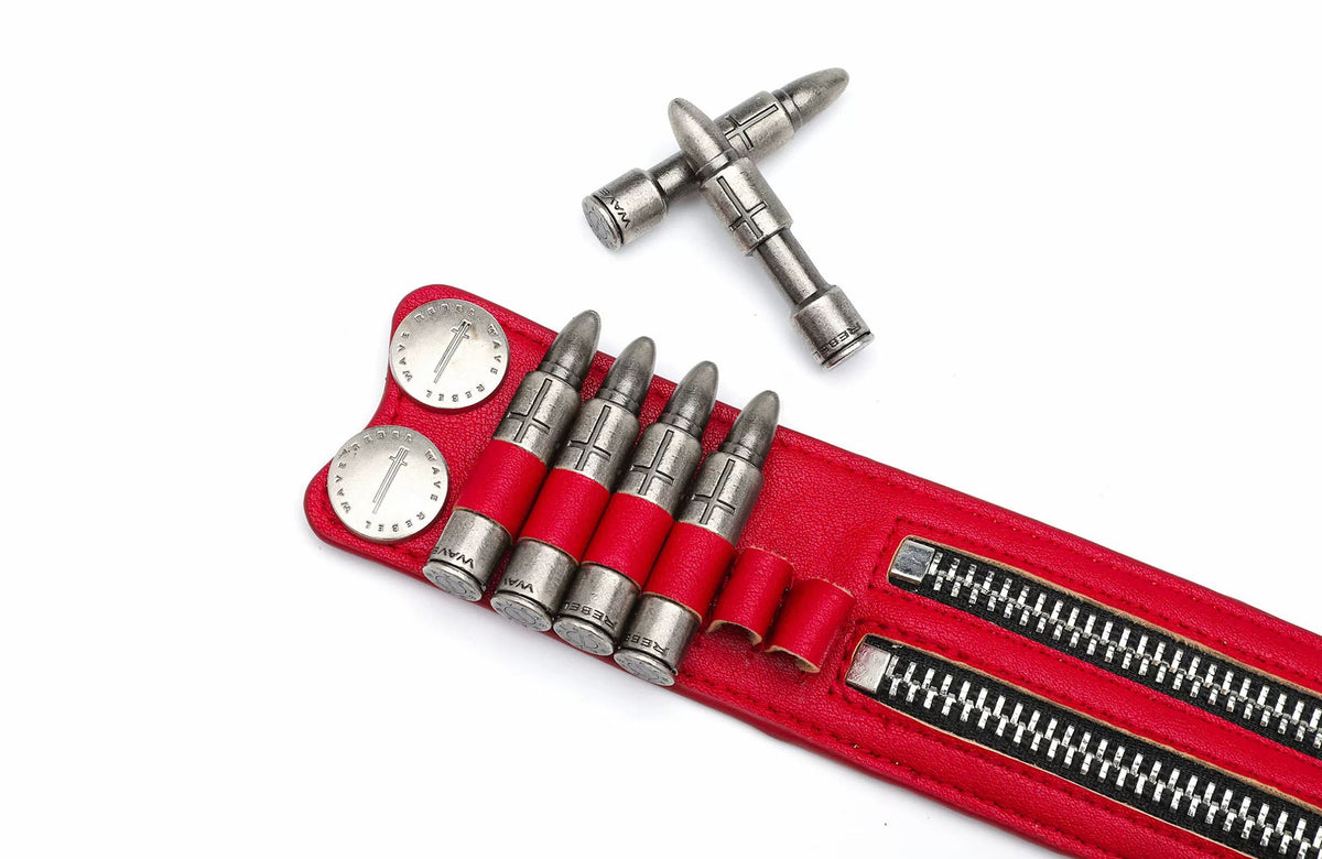 REBEL WAVE MOS Custom Hardware Bullet Cuff Bracelet