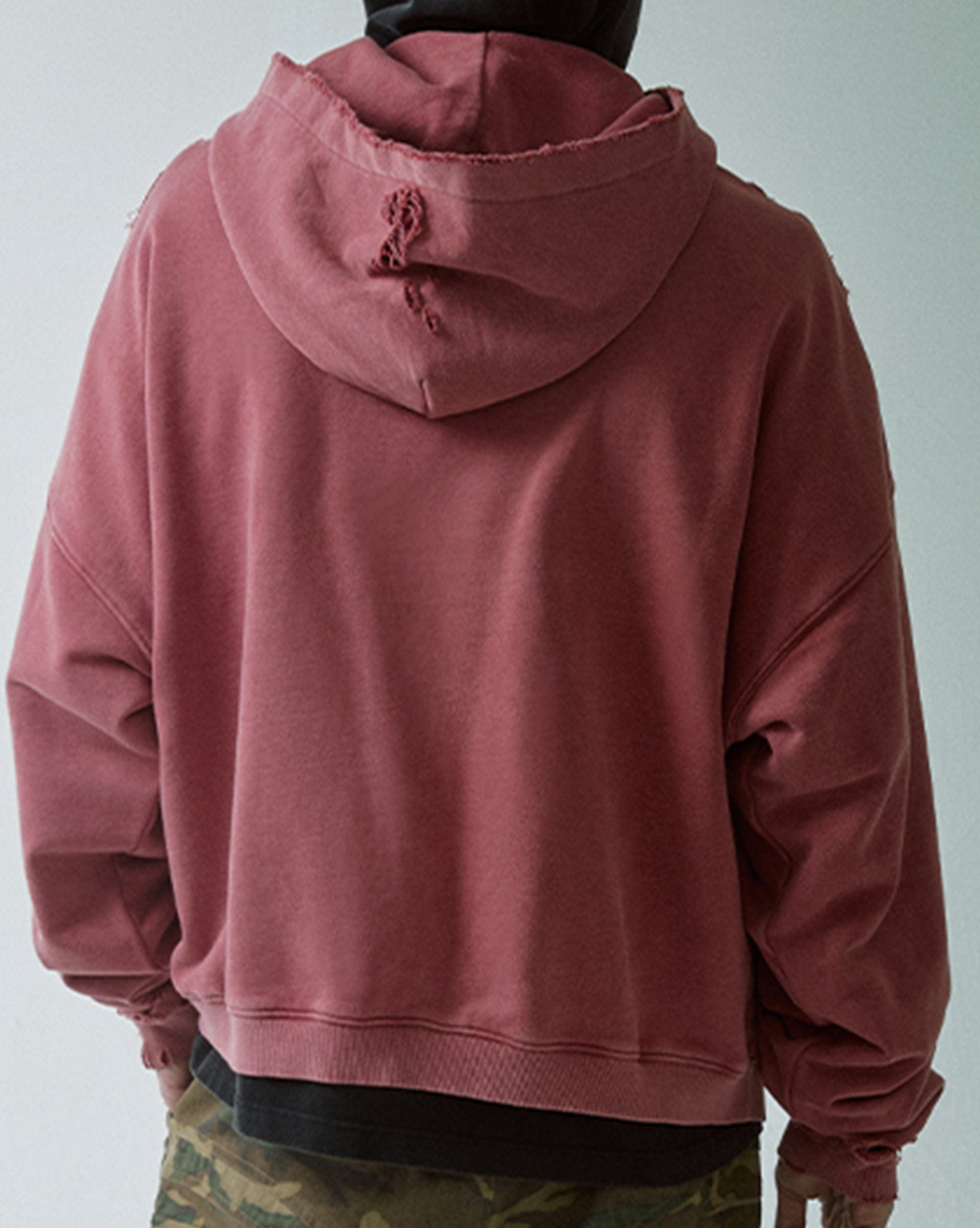 F2CE Essential Oversized Distressed Hoodie