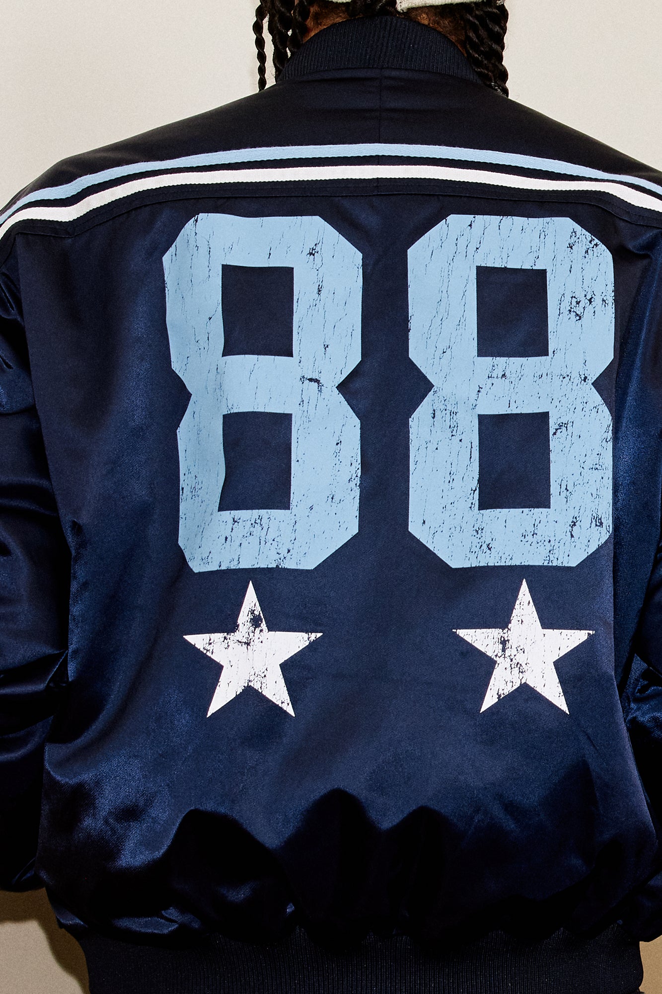 DONSMOKE Retro NO.88 Graphic Bomber Jacket