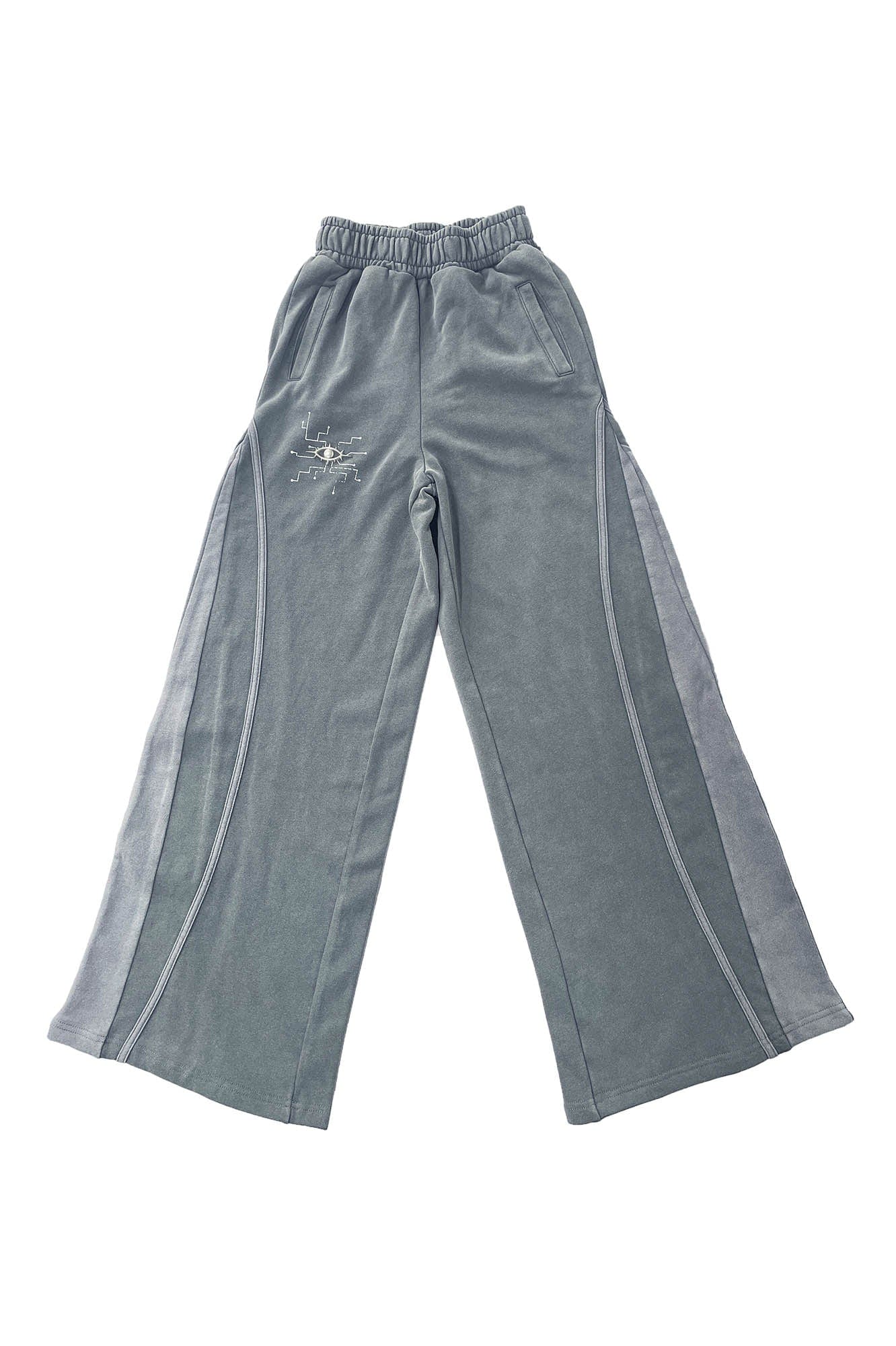 PHANTOMHUNTER Circuit Paneled Wide-Leg Track Pants