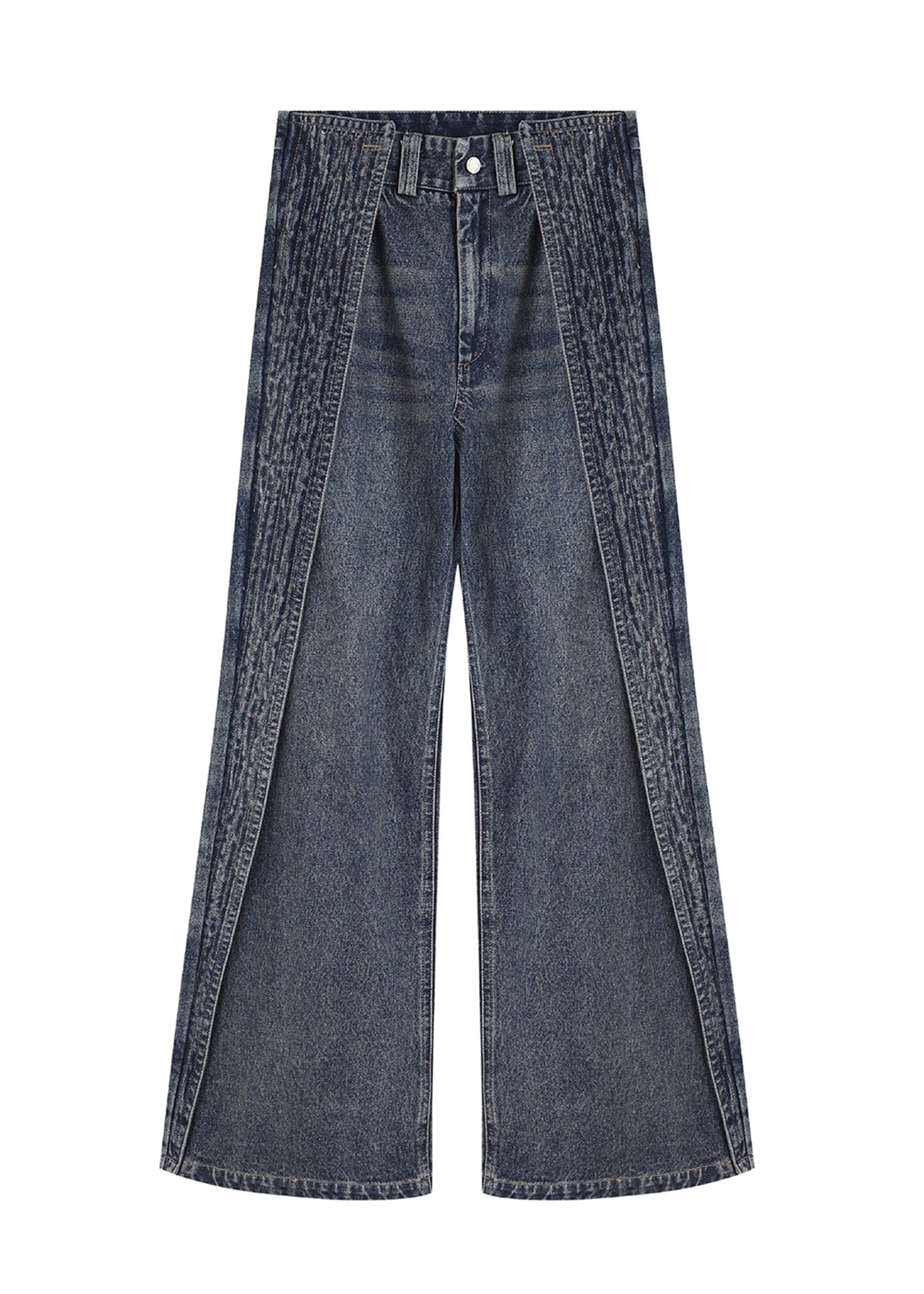 49PERCENT Spliced Wing Washed Jeans, premium urban and streetwear designers apparel on PROJECTISR.com, 49PERCENT