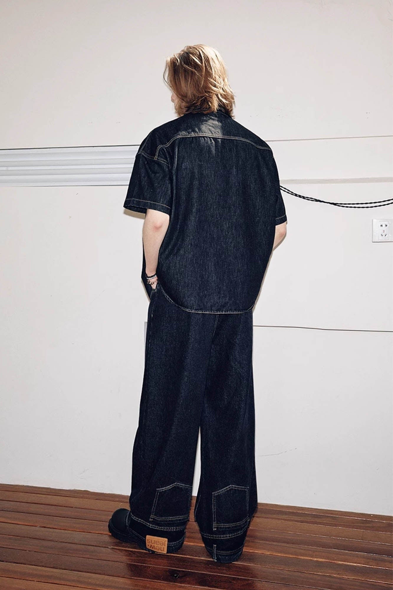 KREATE Inverted Deconstructed Baggy Jeans