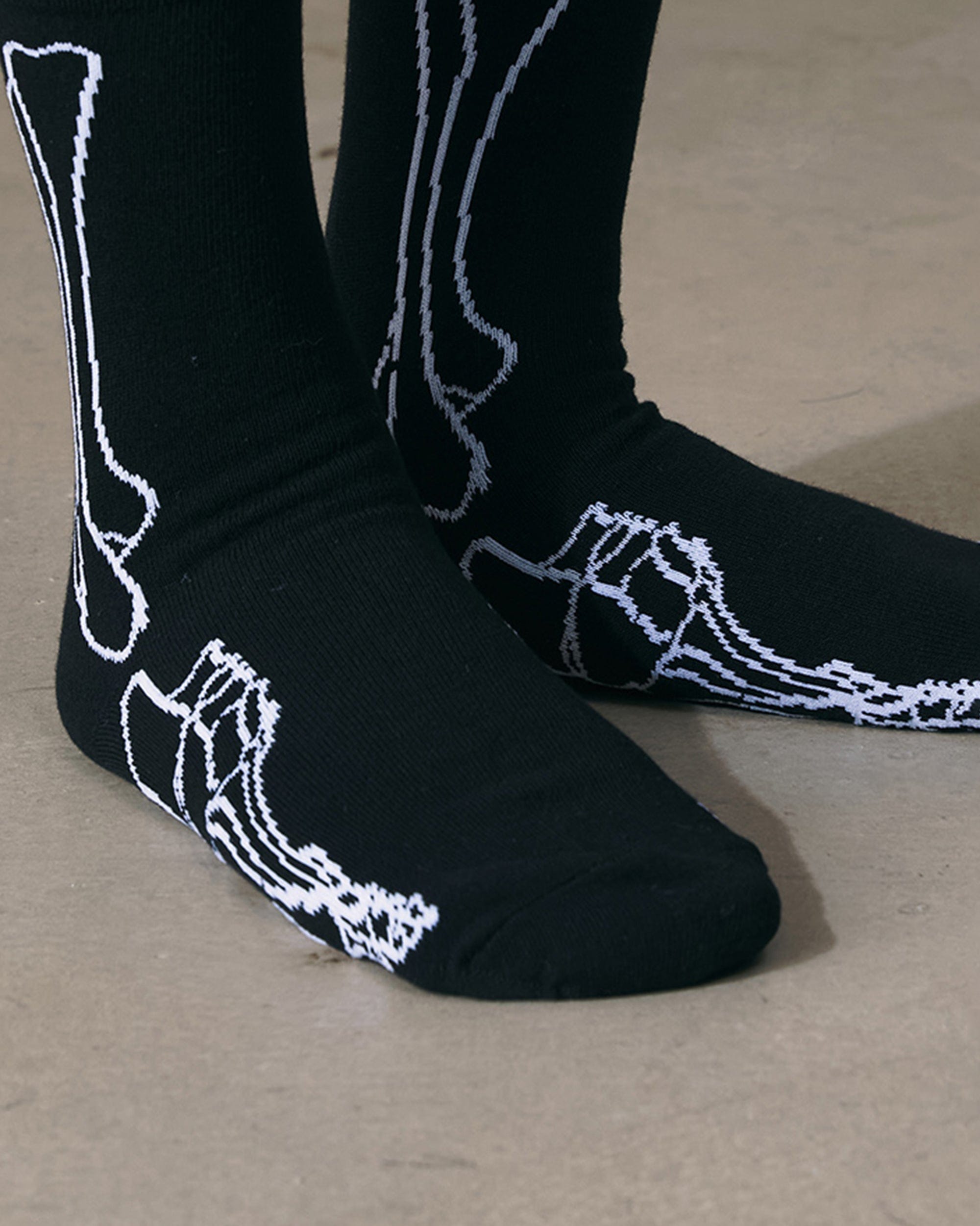 ENSHADOWER Skeleton Socks, premium urban and streetwear designers apparel on PROJECTISR.com, ENSHADOWER