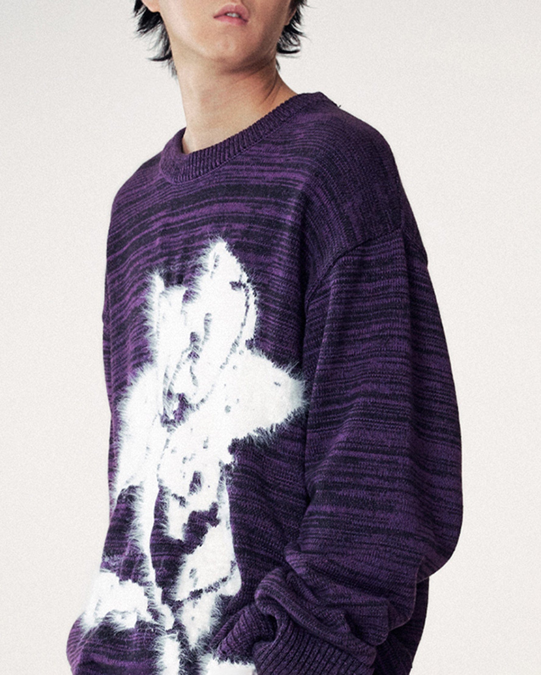 1997 POSTOFFICE Modern Knitted Lotus Sweatshirt