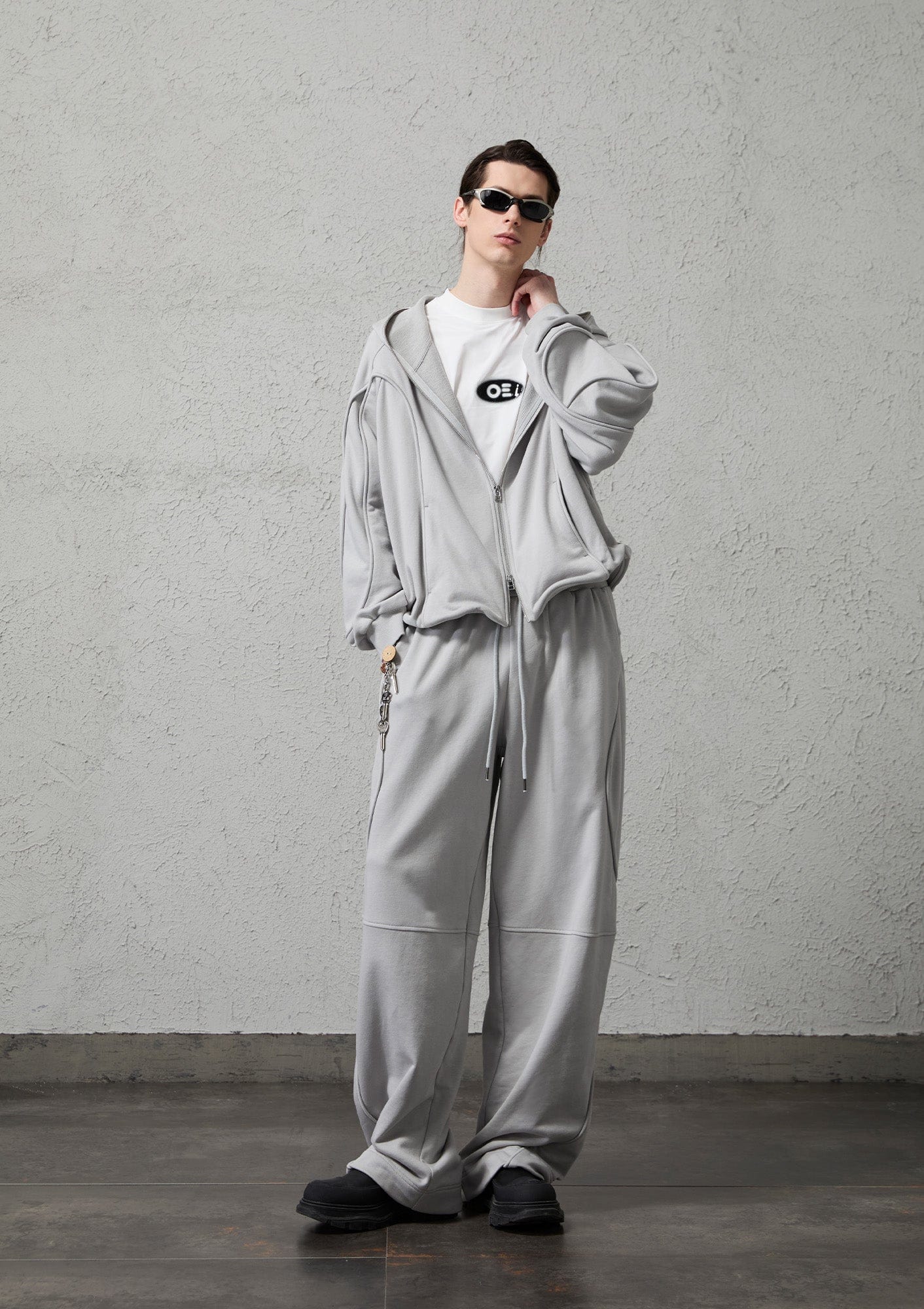 ORGANIC EMOTION Structured Panelled Oversized Sweatpants, premium urban and streetwear designers apparel on PROJECTISR.com, ORGANIC EMOTION