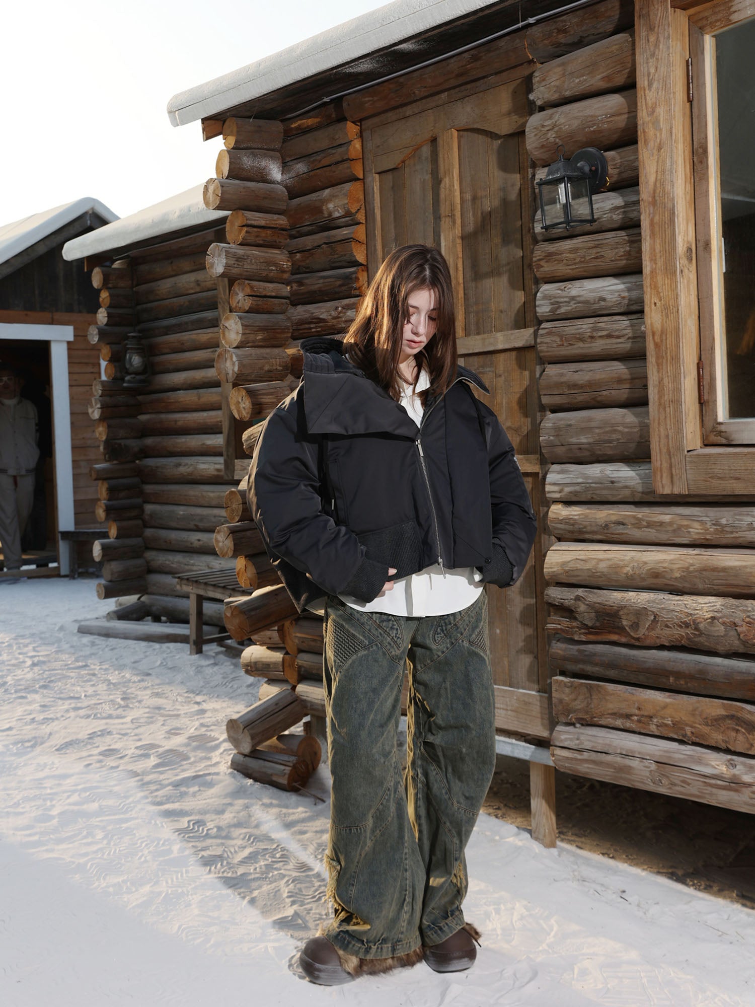 ERROR CODE ROBOT Classic Oversized Hooded Down Jacket, premium urban and streetwear designers apparel on PROJECTISR.com, ERROR CODE ROBOT