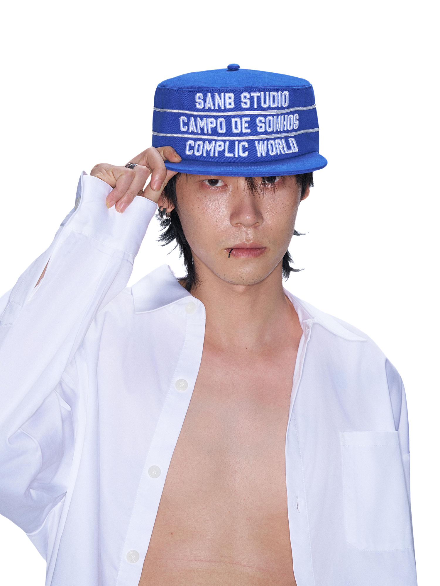 SANB Text Embroidered Pillbox Cap