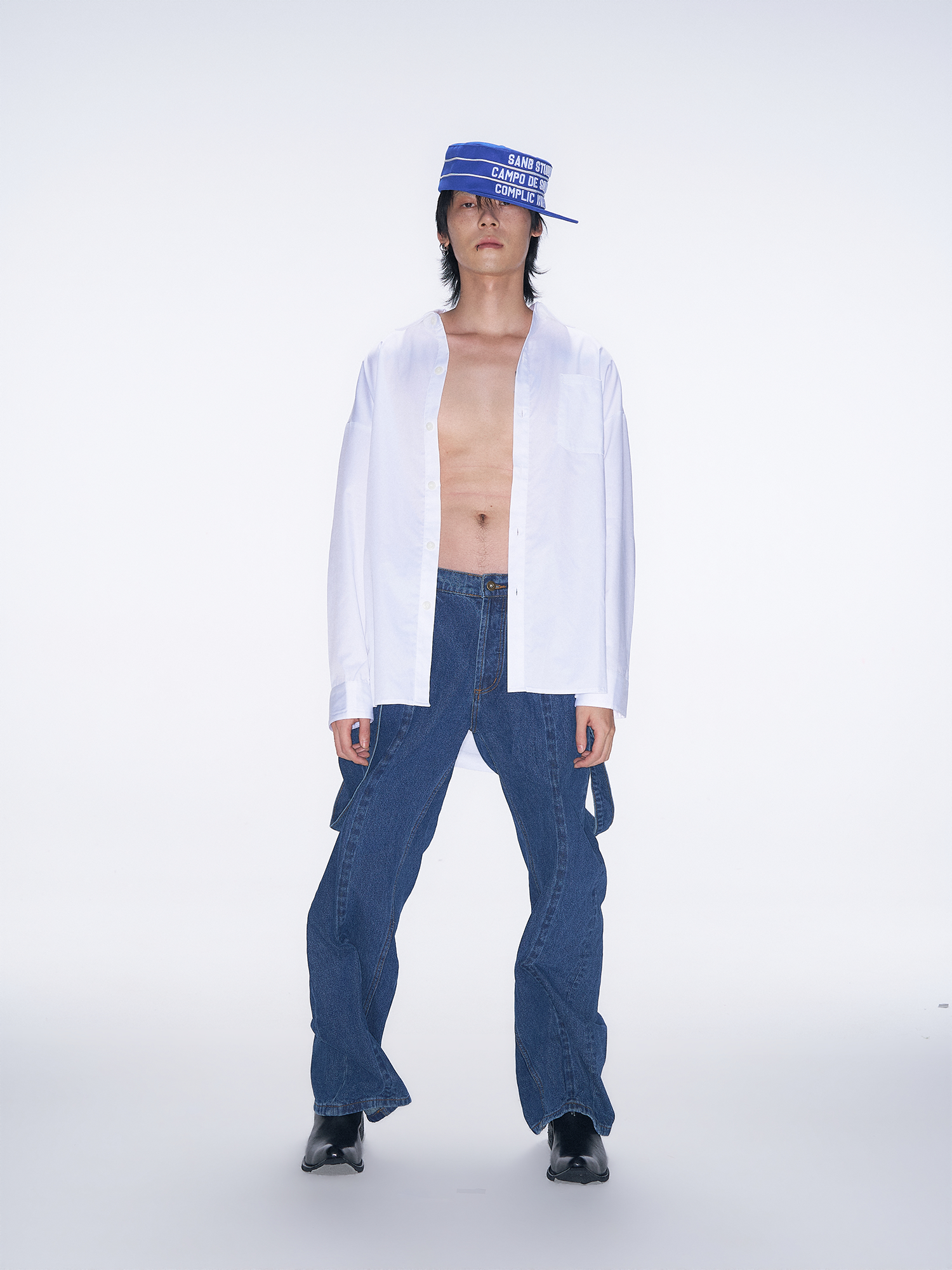SANB Text Embroidered Pillbox Cap