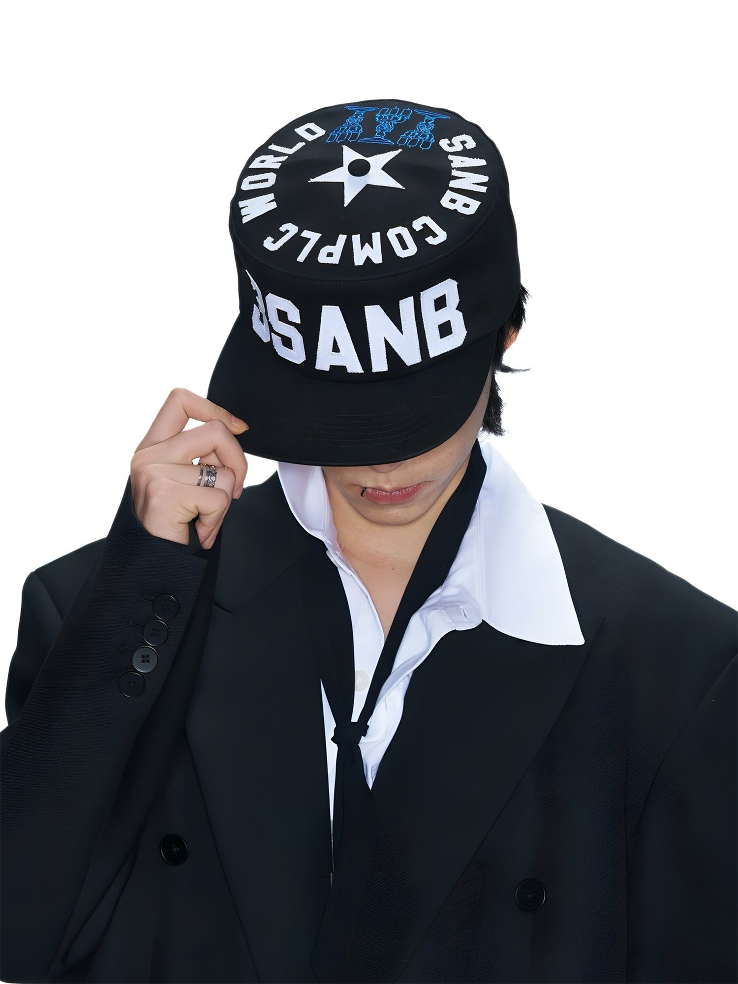SANB LOGO Patch Pillbox Cap